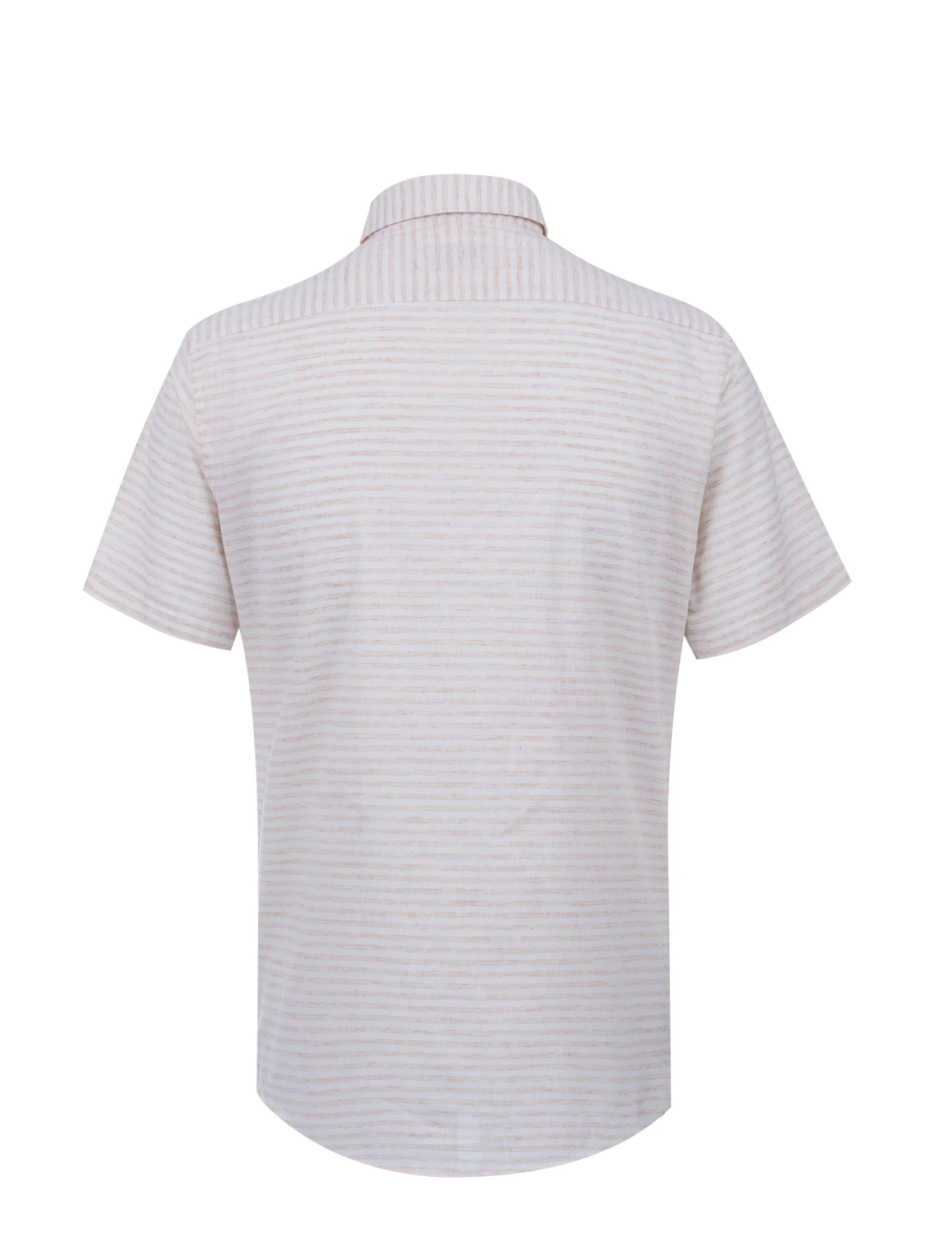 پیراهن  قهوه ای راه راه آستین کوتاه ال سی من 3