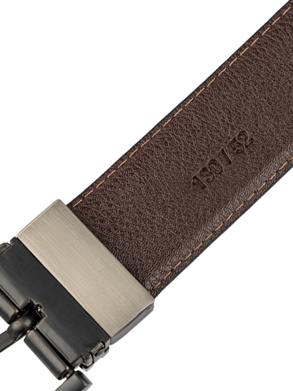 کمربند چرم فلوتر قلاب دودی مات 3