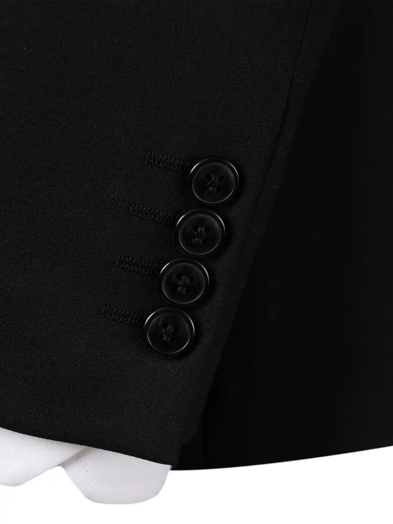 کت و شلوار و ژیله مشکی ال سی من 12