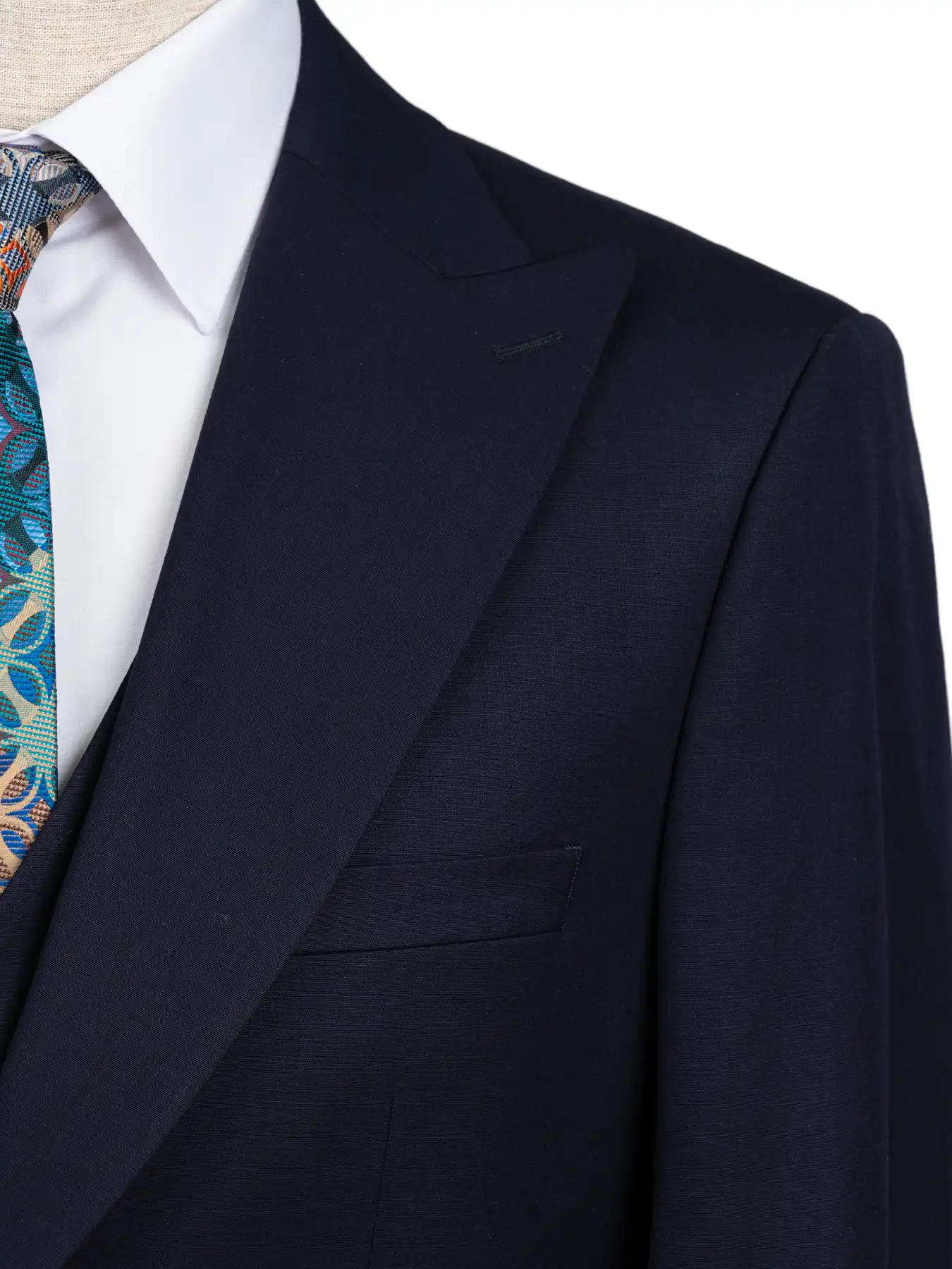 کت و شلوار و ژیله سرمه ای ال سی من 13