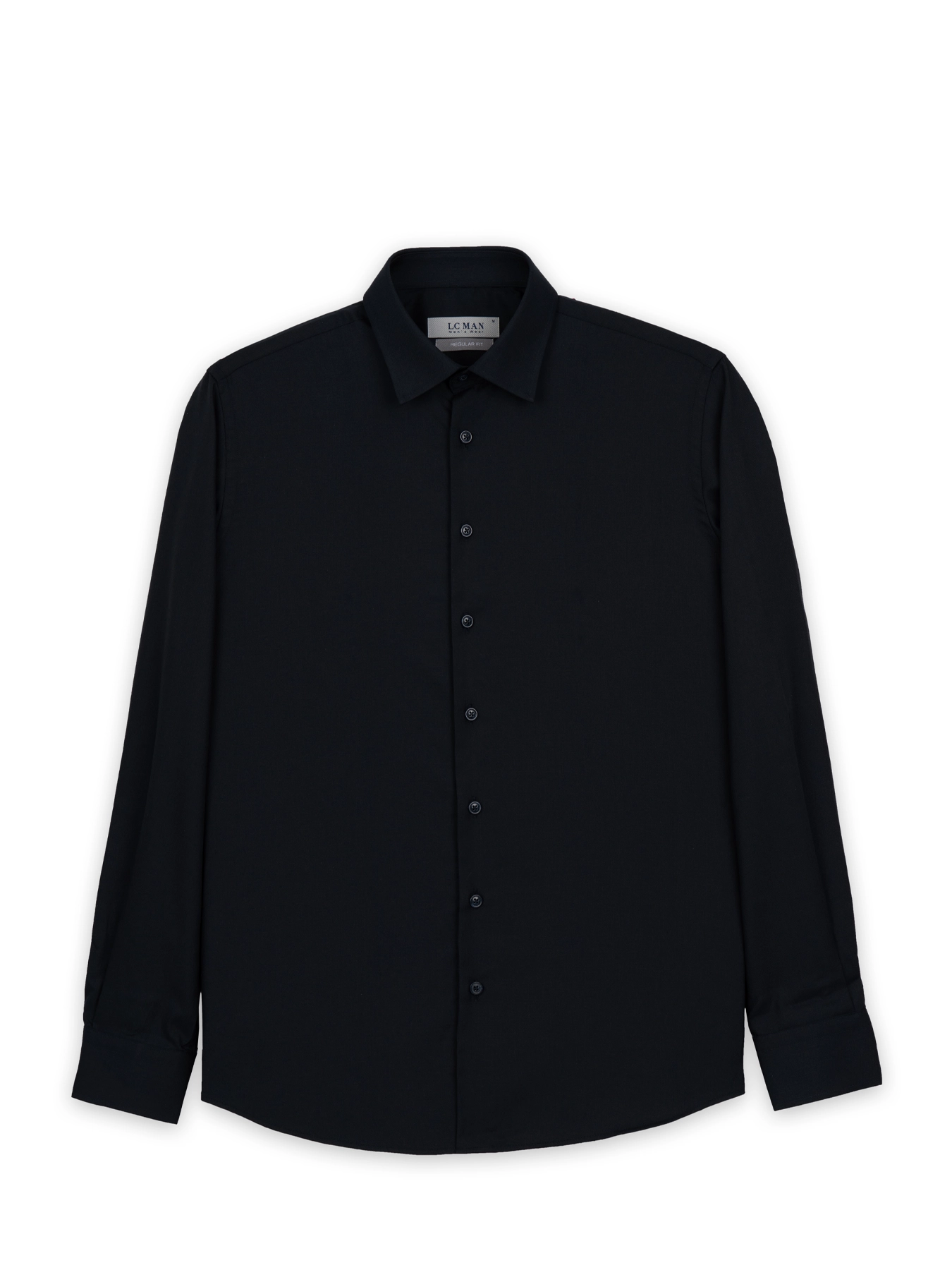 پیراهن آستین بلند سرمه ای تیره ال سی من 27