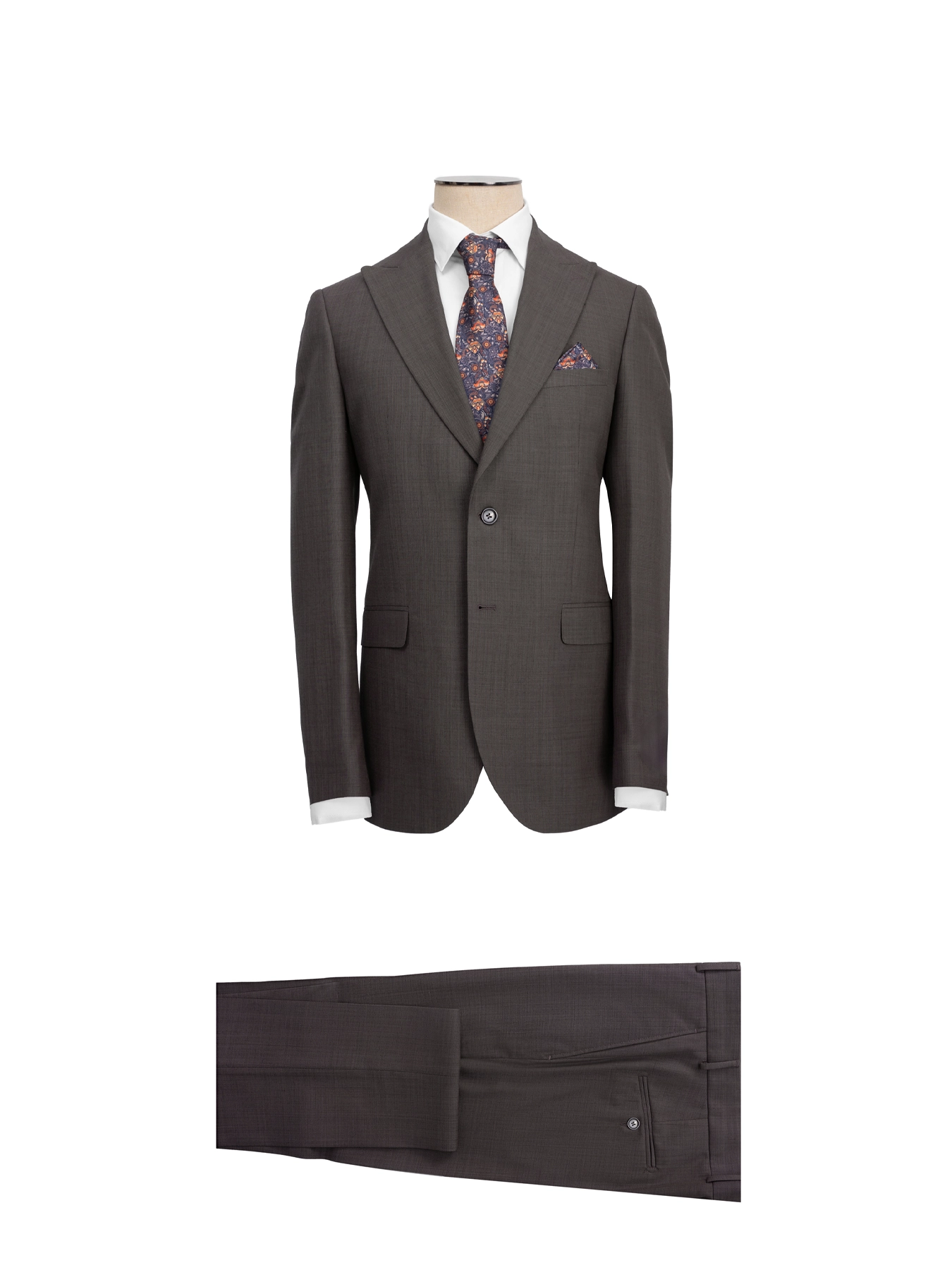 کت و شلوار قهوه ای ال سی من 63