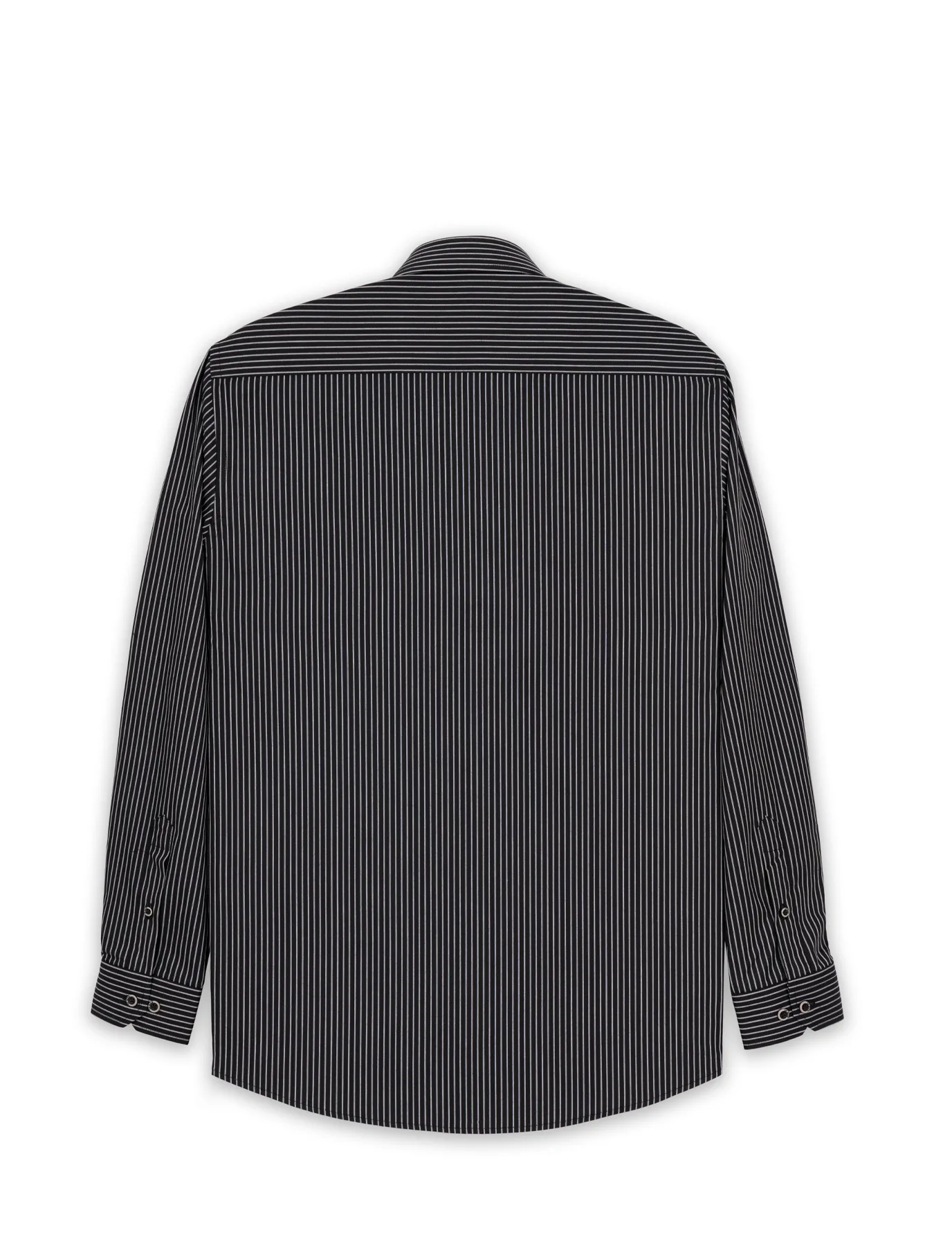 پیراهن آستین بلند مشکی راه راه ال سی من 100