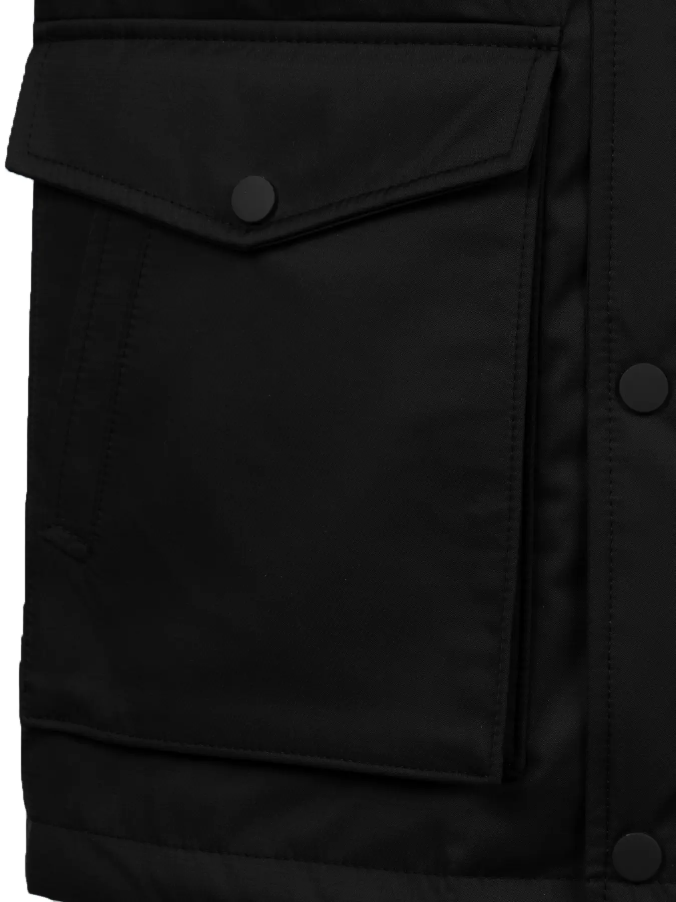 کاپشن مشکی یقه شکاری ال سی من 