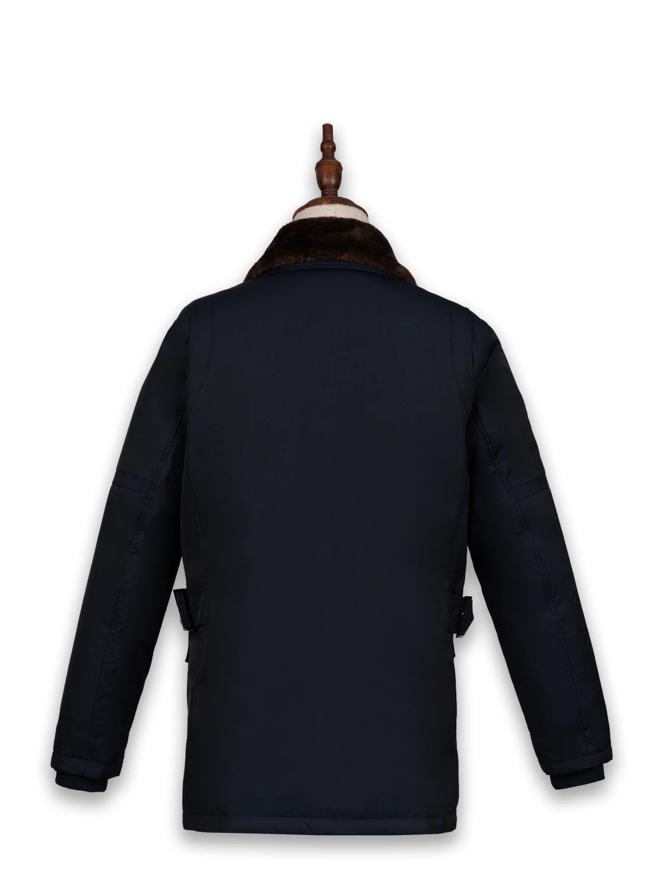 کاپشن سرمه ای یقه شکاری ال سی من 97