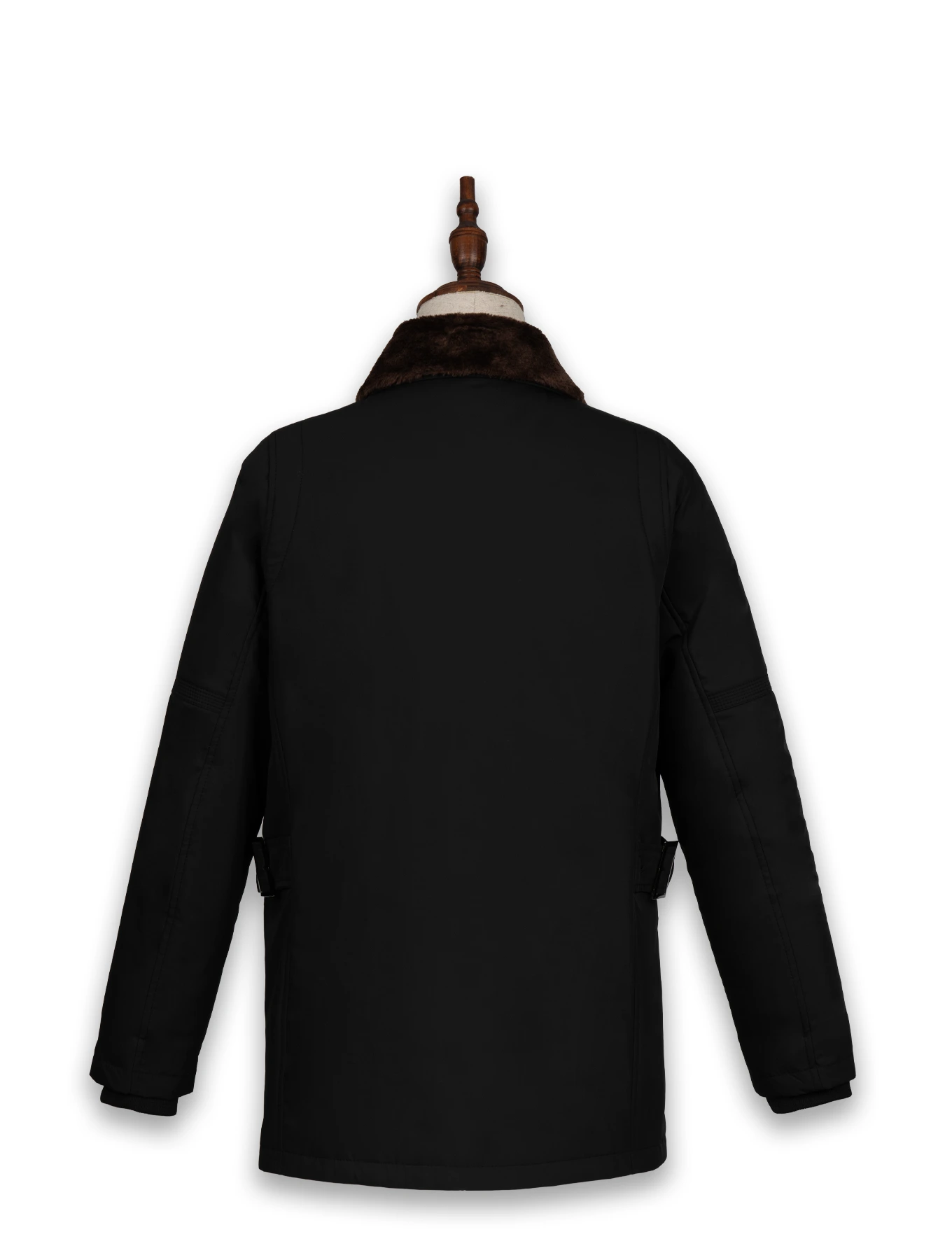 کاپشن یقه شکاری مشکی ال سی من 94