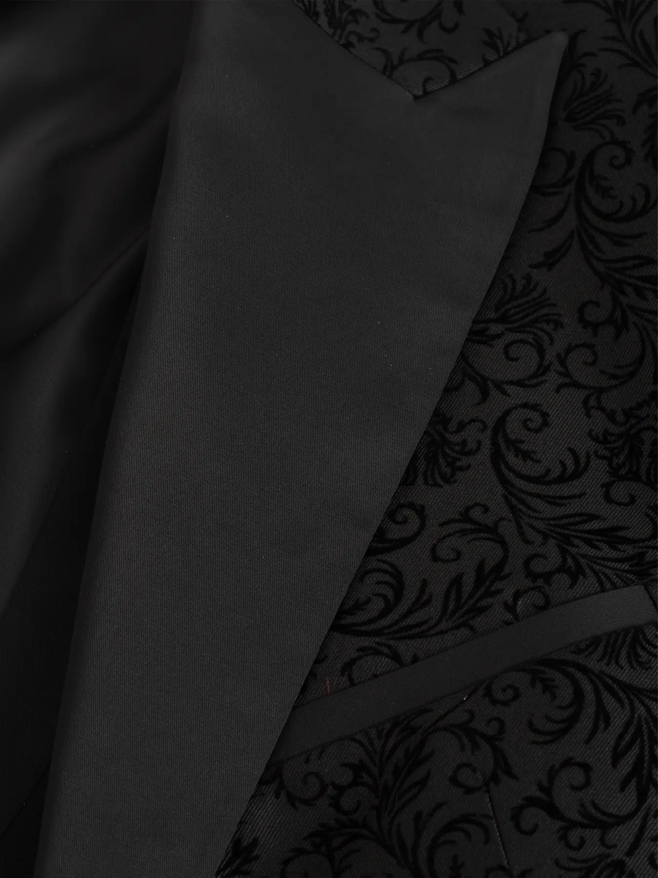 کت و شلوار و ژیله مشکی طرح دار دامادی،مجلسی 1