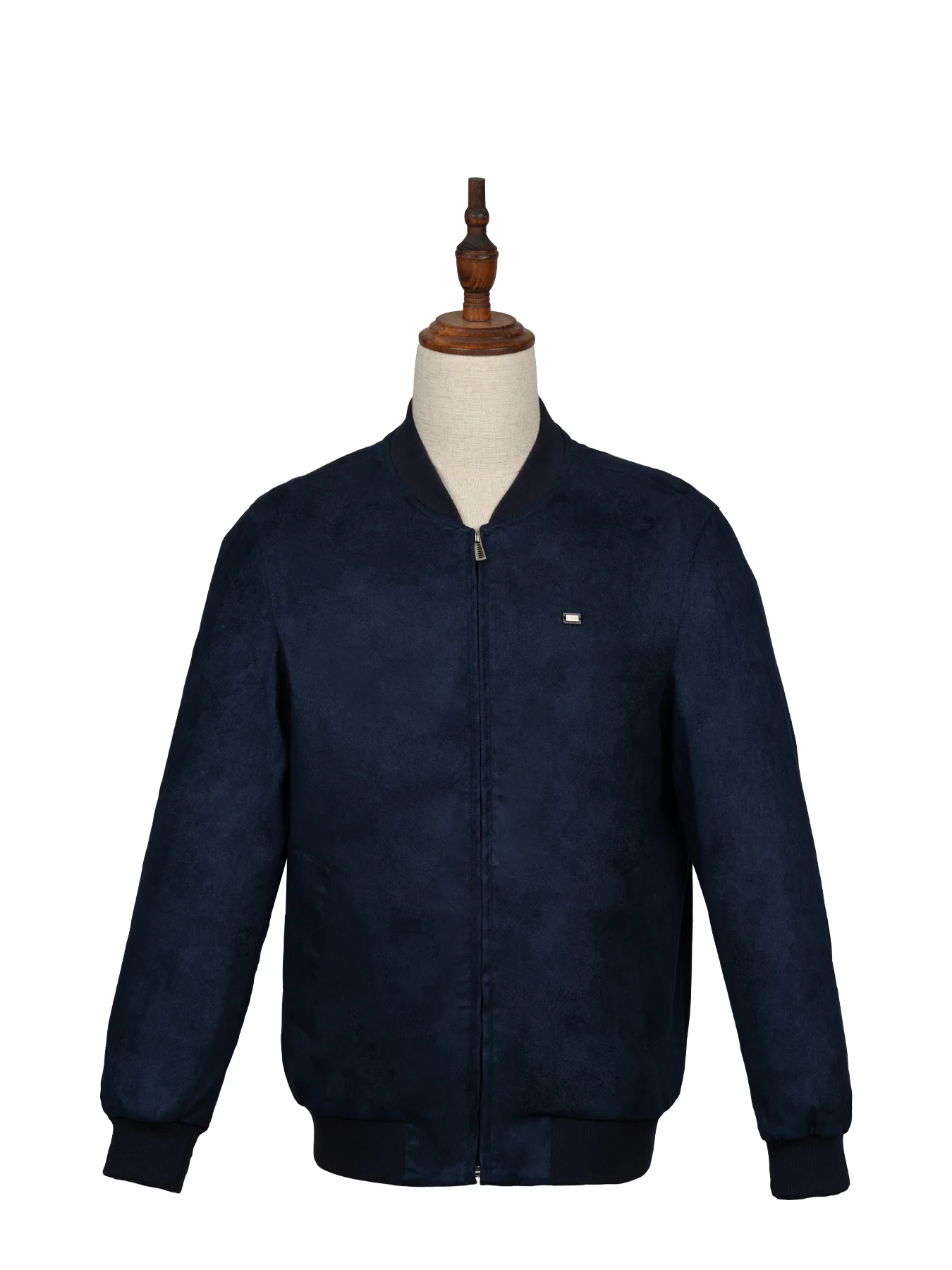 کاپشن سرمه ای یقه ایستاده ال سی من 
