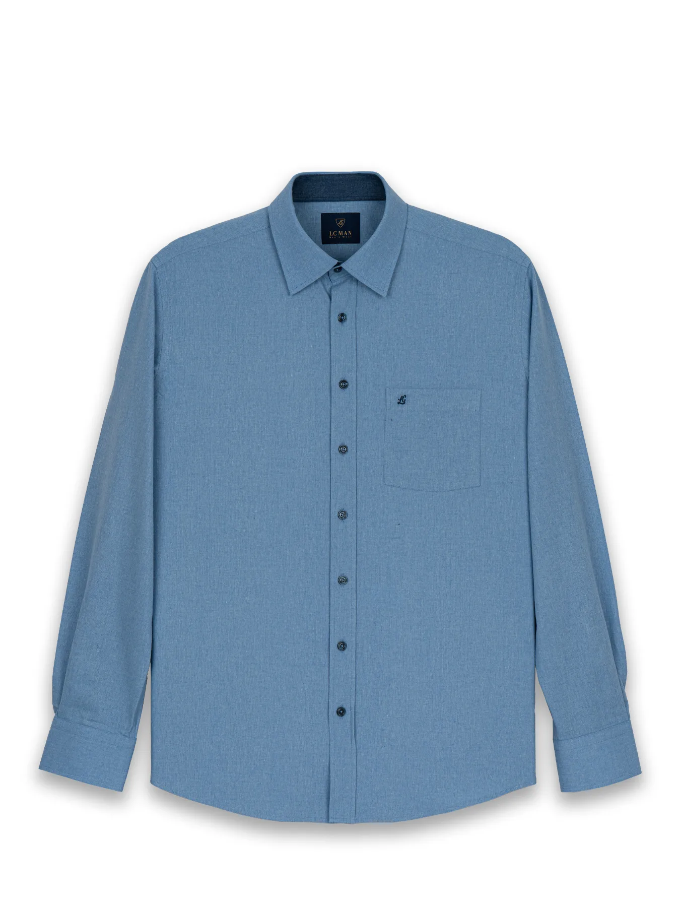 پیراهن آستین بلند آبی ال سی من 16