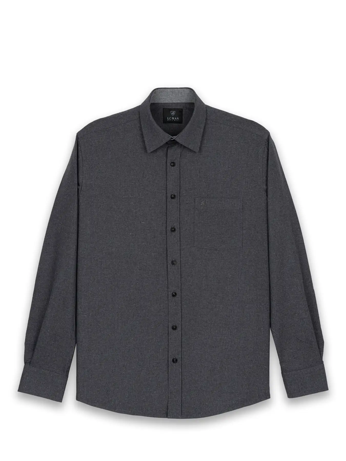 پیراهن طوسی تیره آستین بلند ال سی من 16