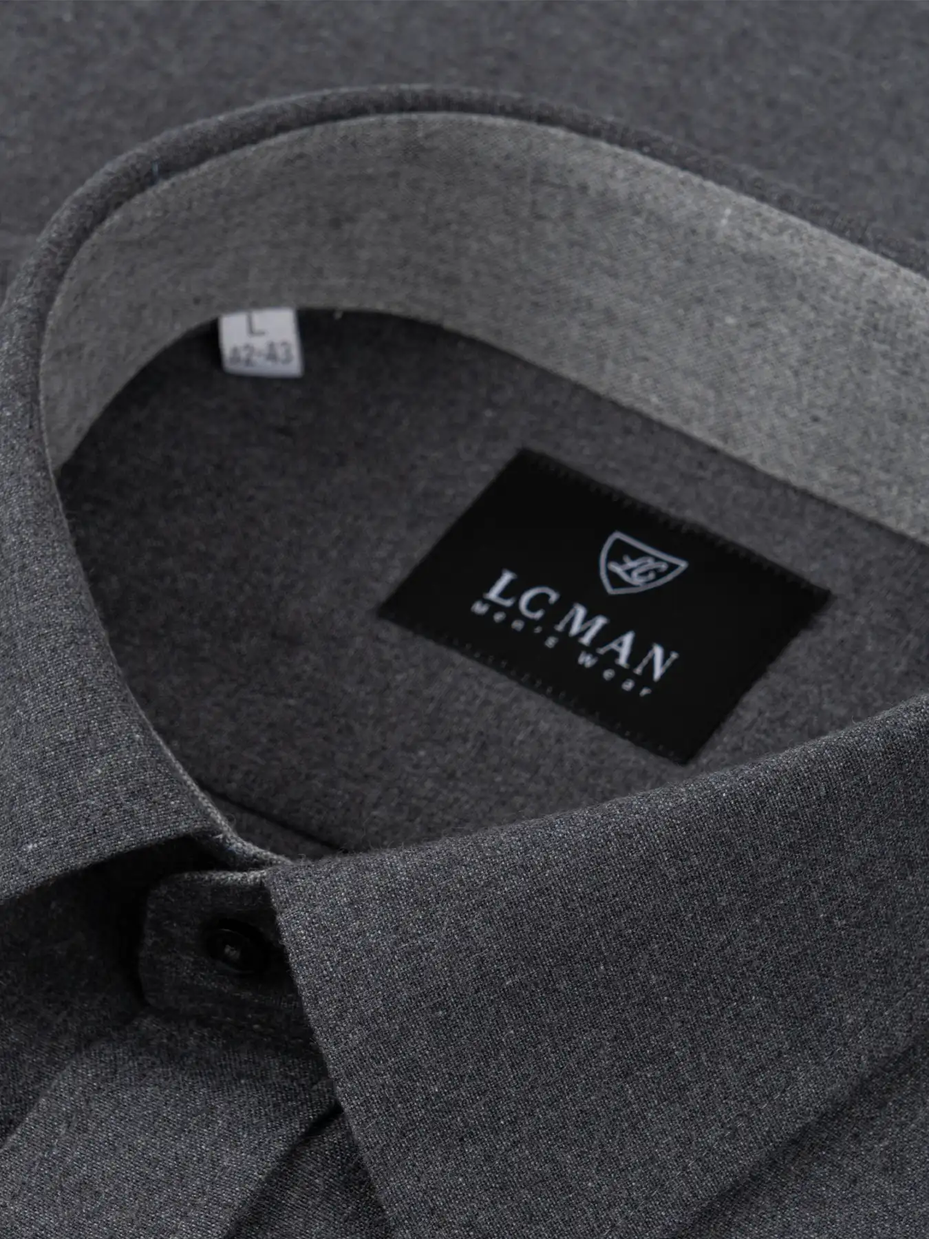 پیراهن طوسی تیره آستین بلند ال سی من 16