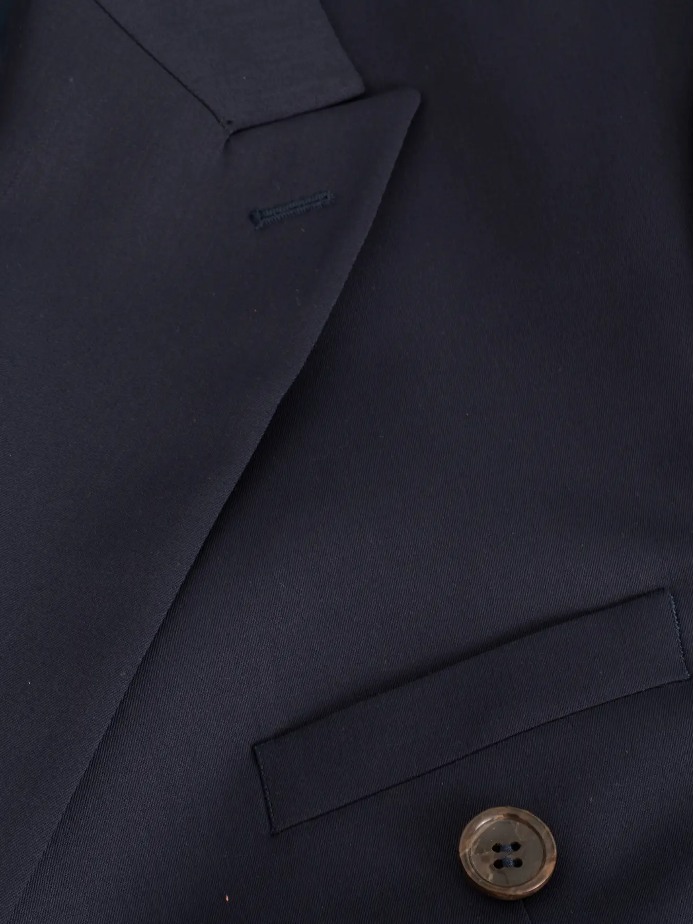 کت و شلوار دبل برست سرمه ای تیره ال سی من 33