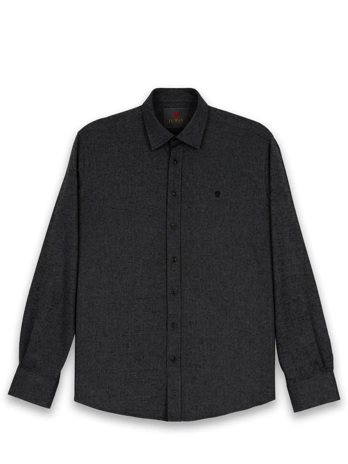 پیراهن زغالی آستین بلند ال سی من 17