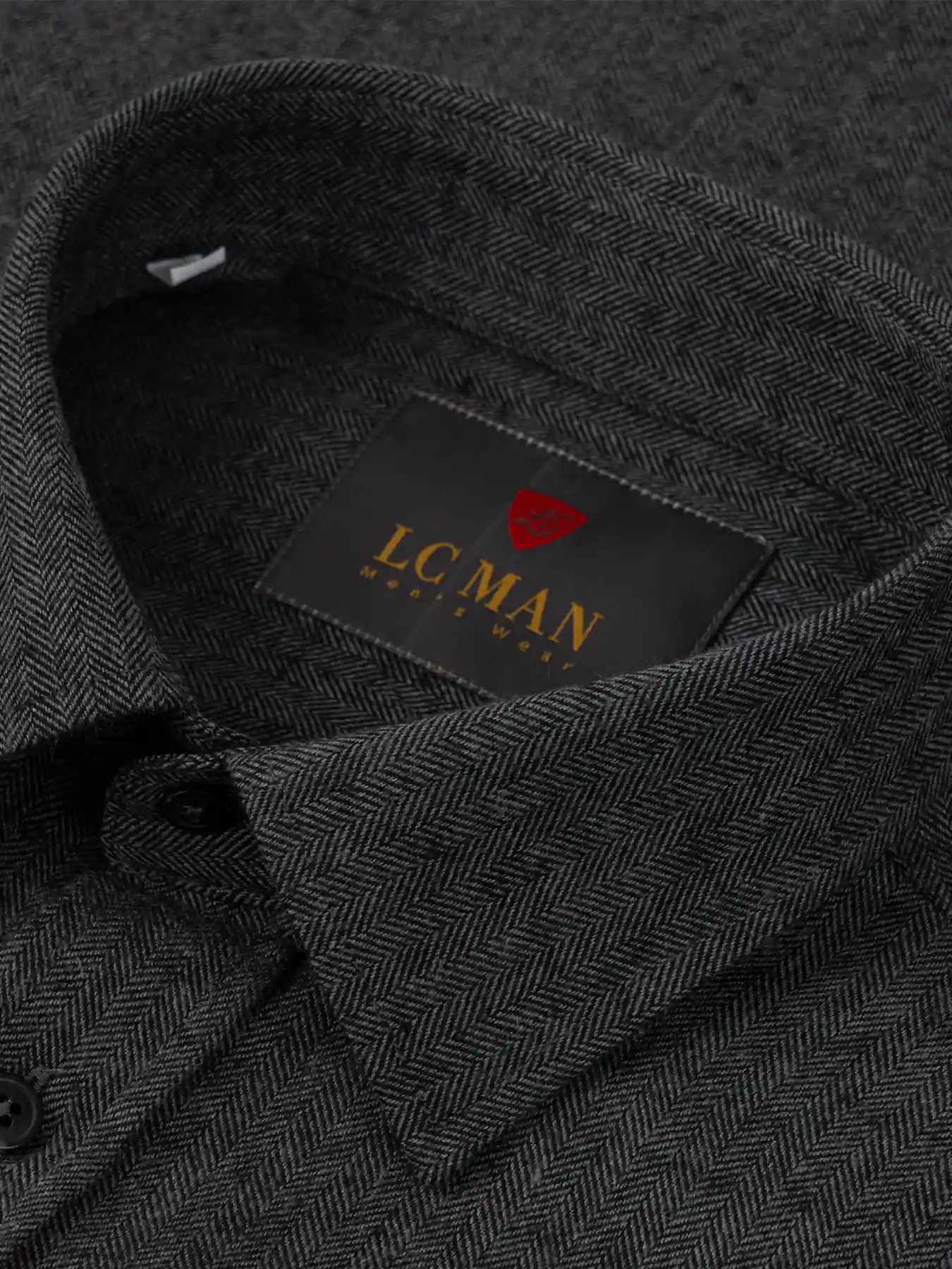 پیراهن زغالی آستین بلند ال سی من 17