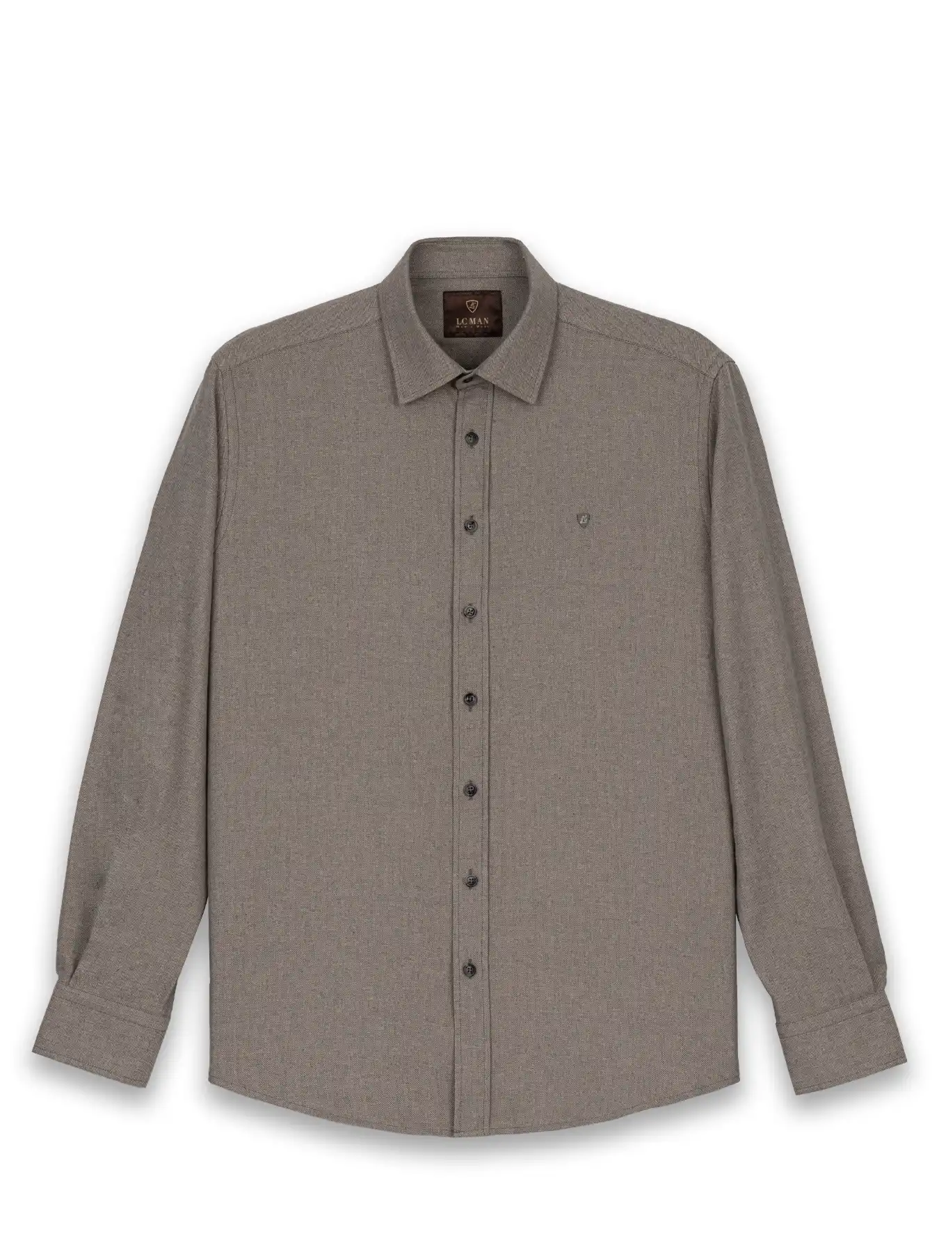 پیراهن کرم  آستین بلند ال سی من 18