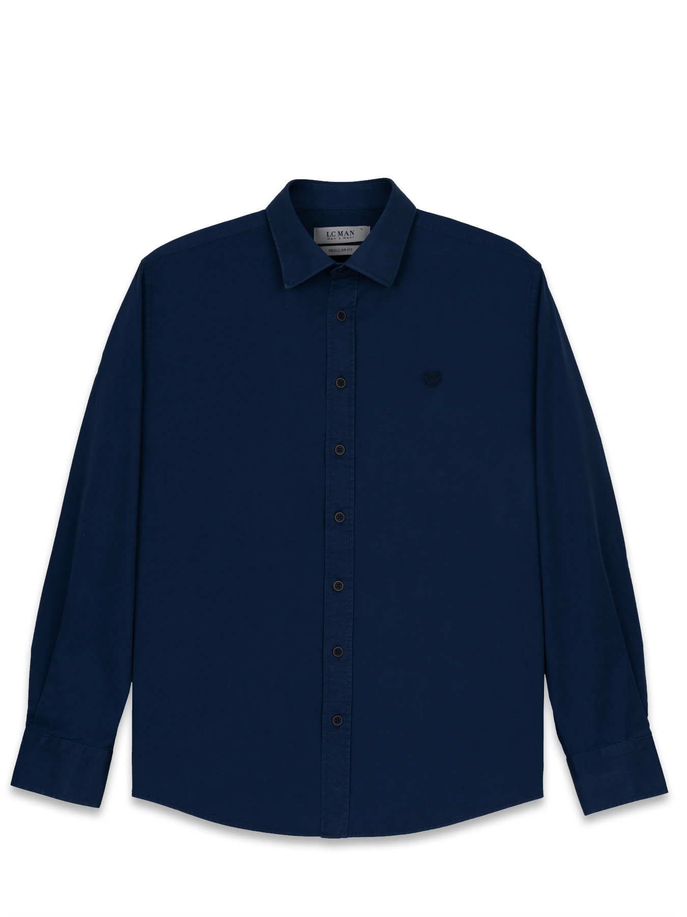 پیراهن آستین بلند سرمه ای ال سی من 24