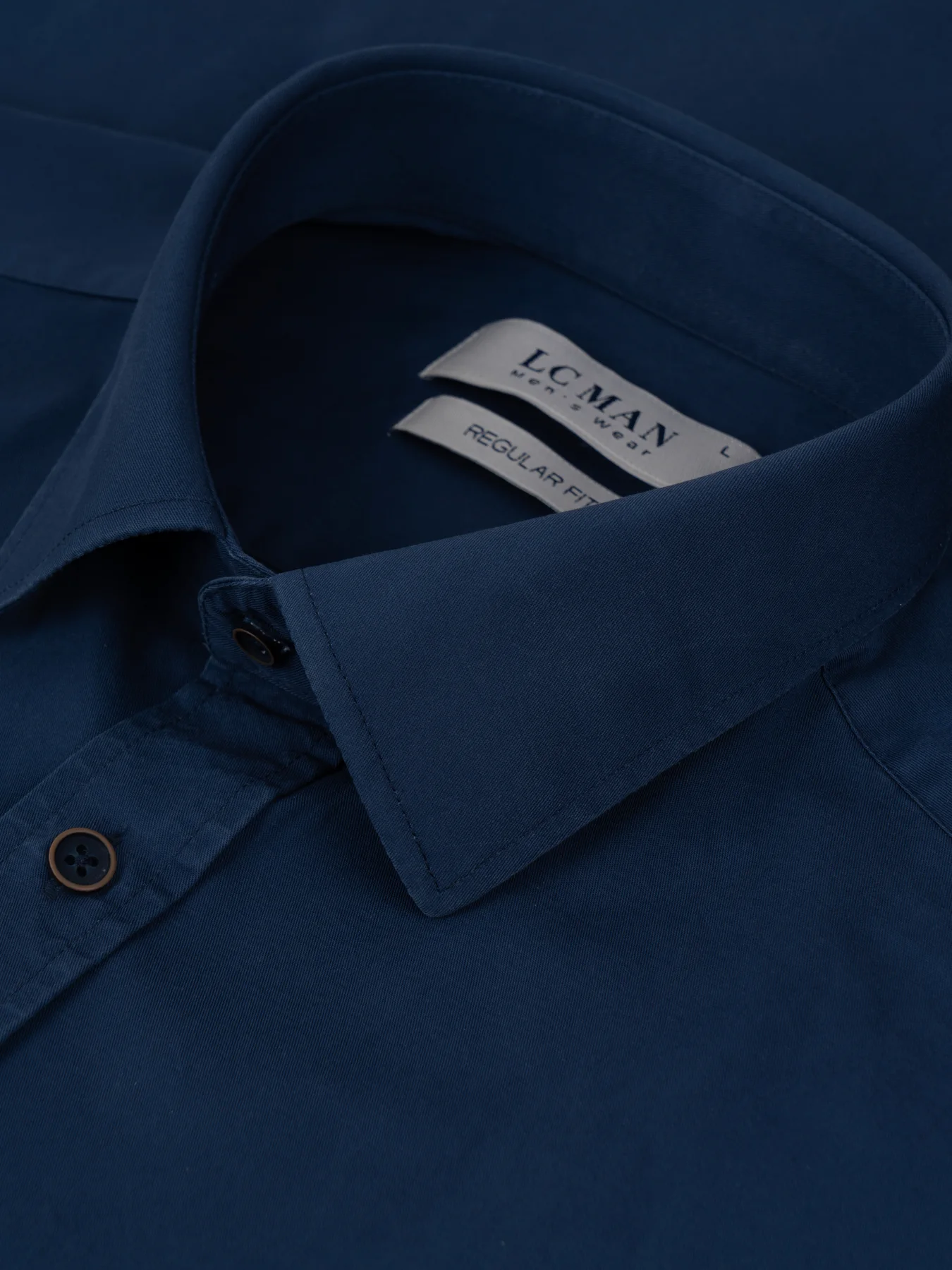 پیراهن آستین بلند سرمه ای ال سی من 24