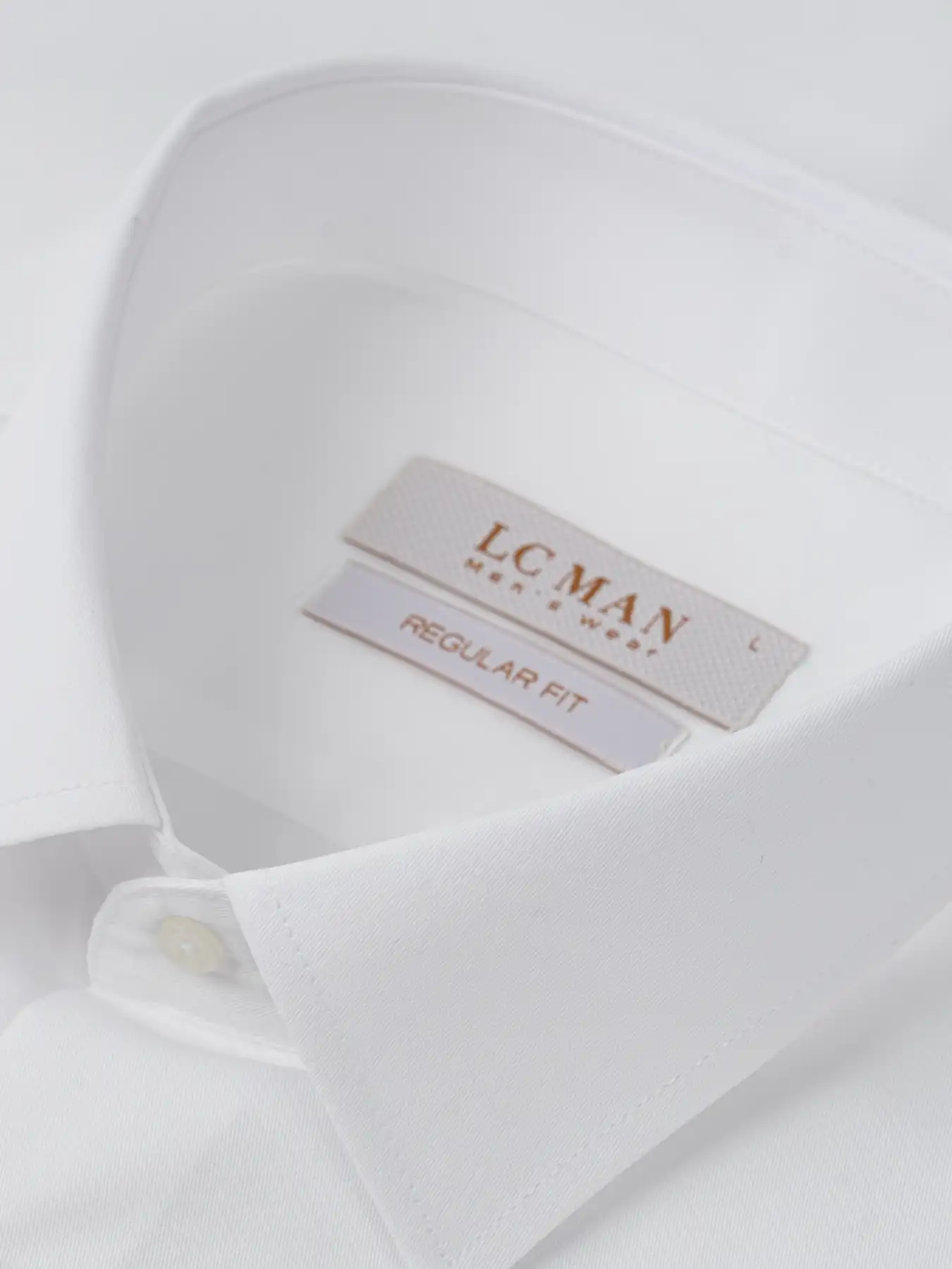 پیراهن سفید آستین بلند ال سی من 26