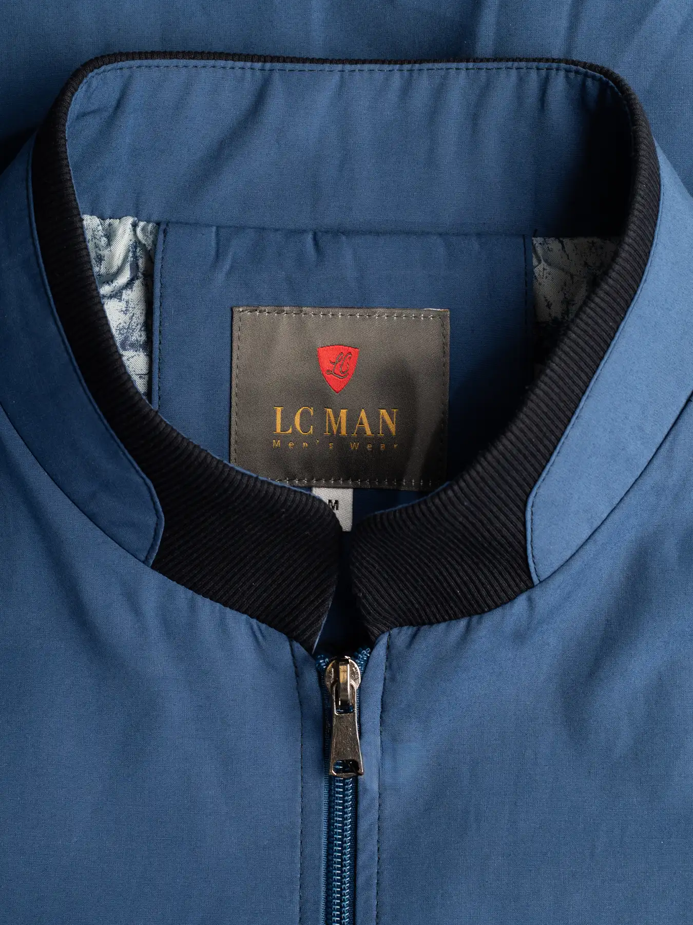 کاپشن آبی تیره یقه ایستاده 94