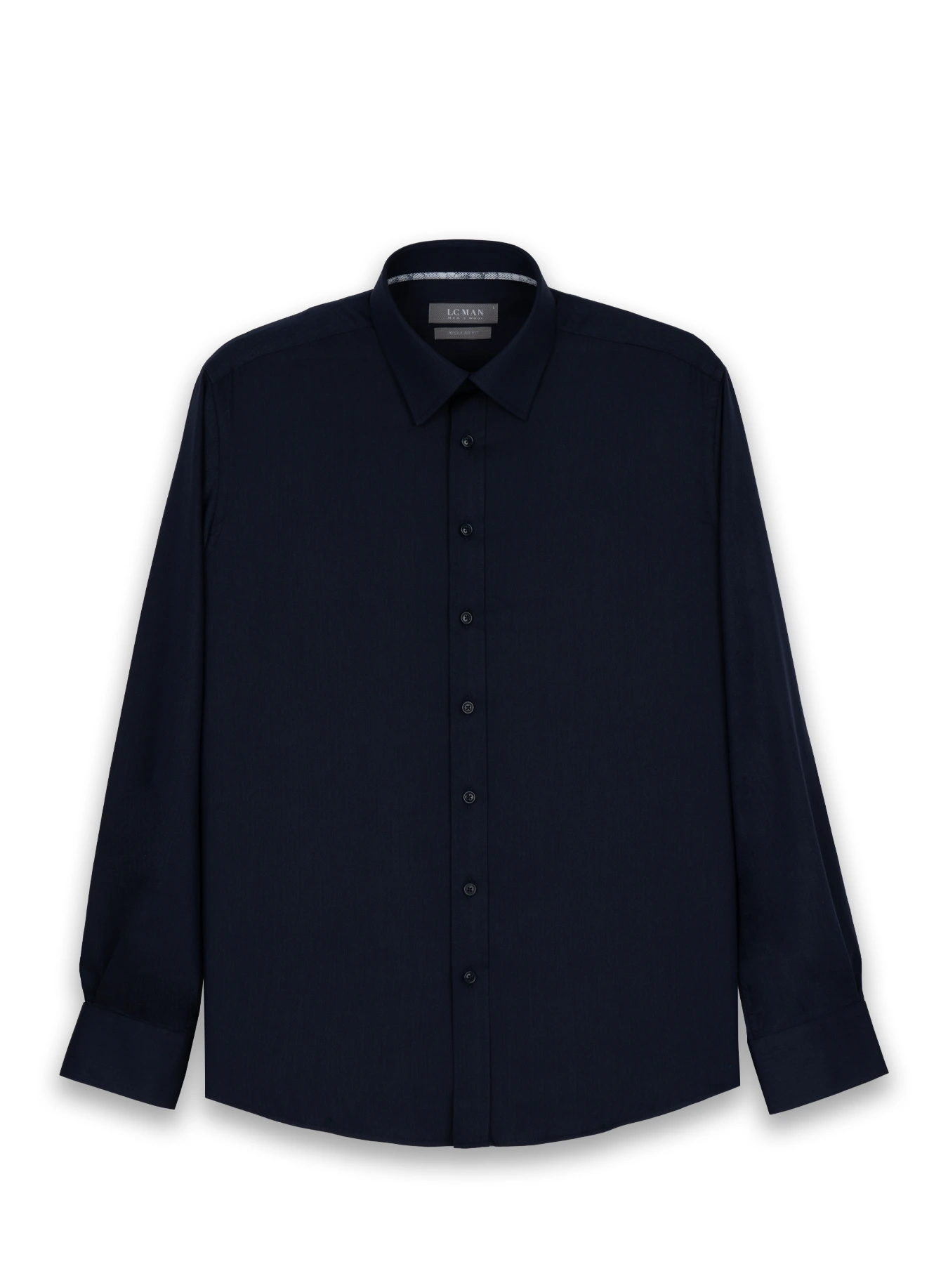 پیراهن آستین بلند سرمه ای تیره ال سی من 14