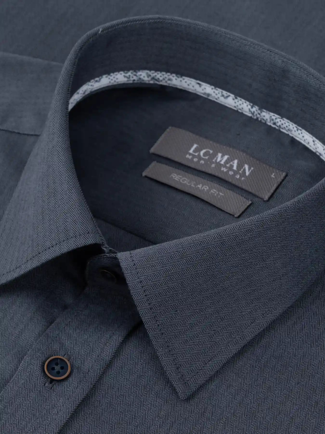 پیراهن آستین بلند سرمه ای ال سی من 14