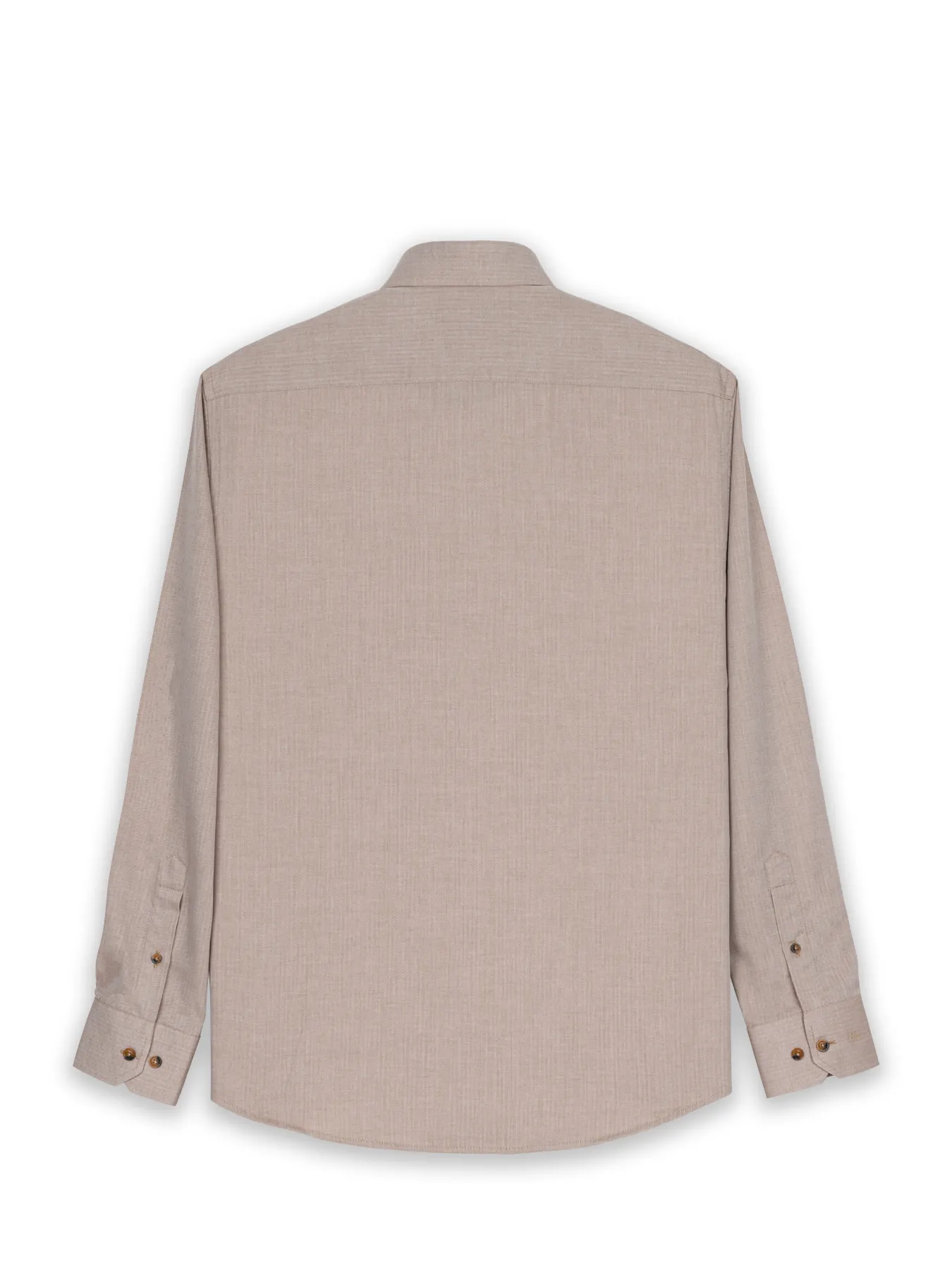 پیراهن آستین بلند کرم  طرح دار ال سی من 14