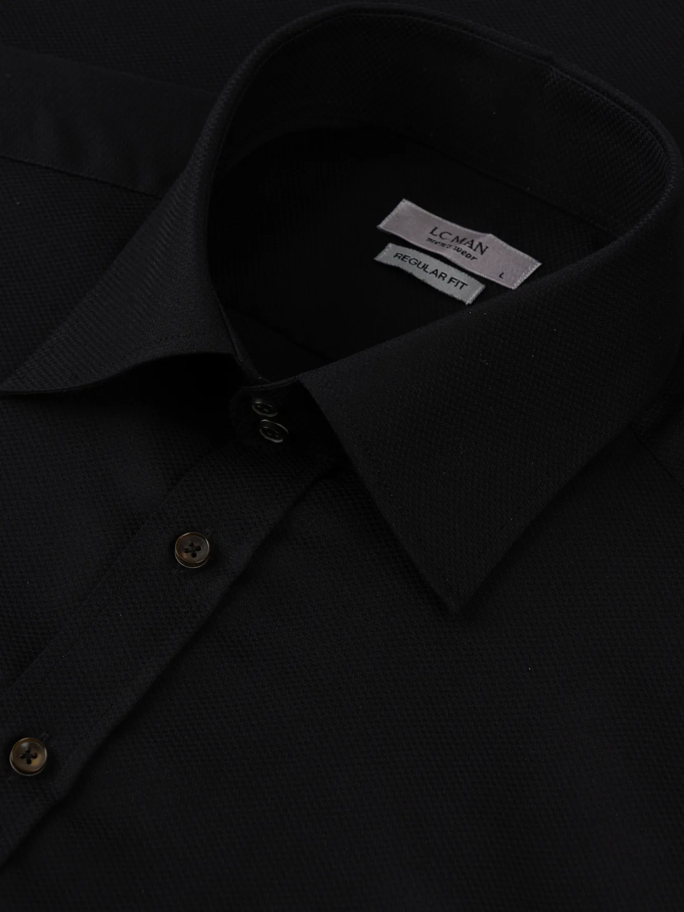 پیراهن آستین بلند مشکی ال سی من 47