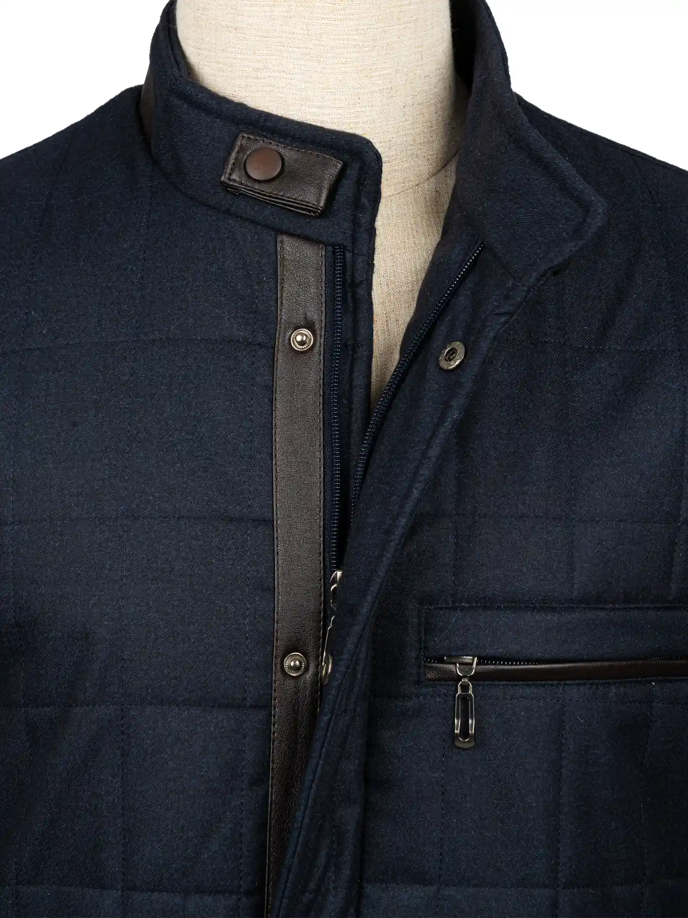 کاپشن سرمه ای ال سی من