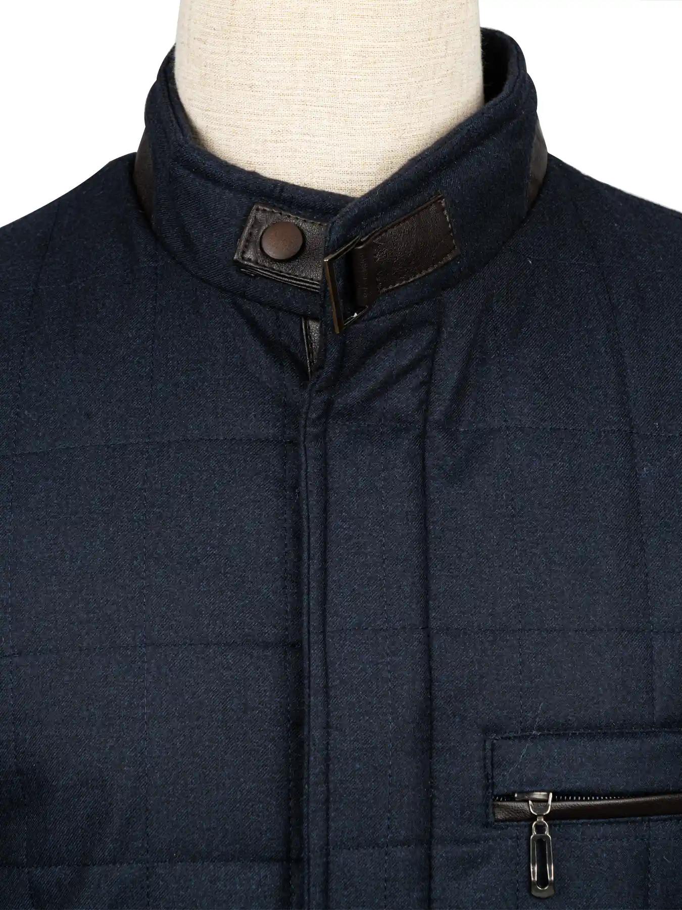 کاپشن سرمه ای ال سی من