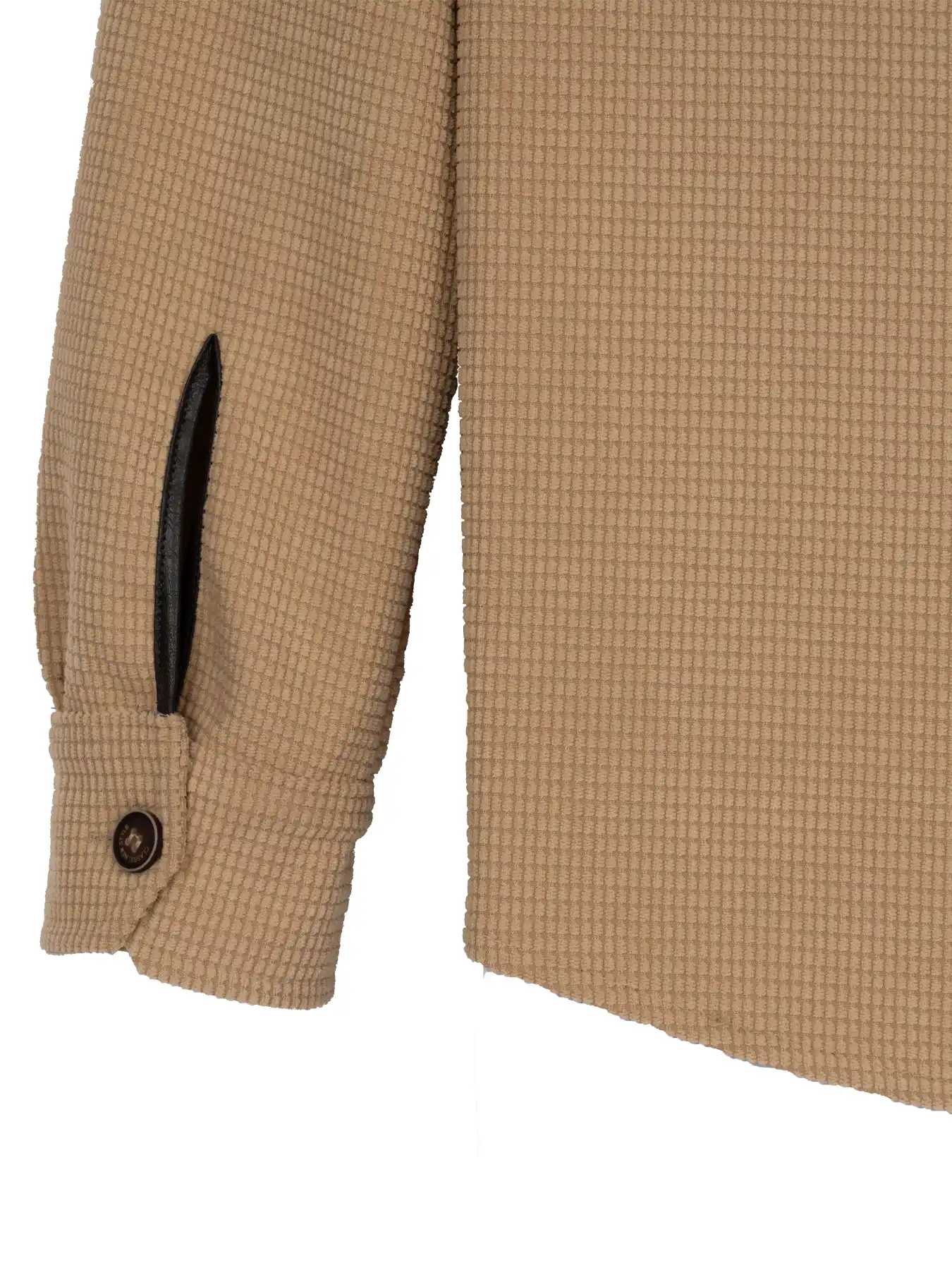 کاپشن کرم ال سی من یقه پهن 