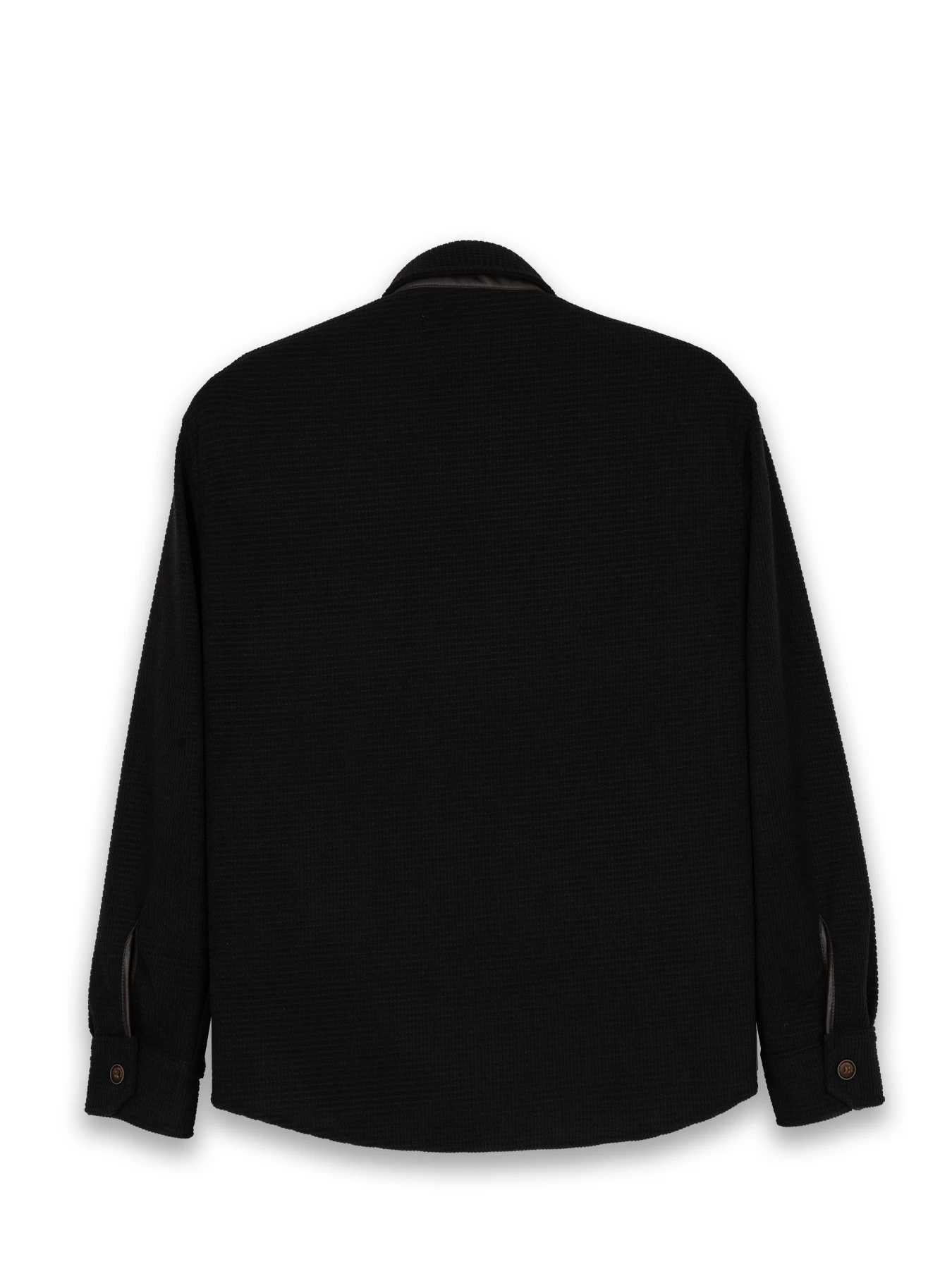 کاپشن مشکی ال سی من یقه پهن