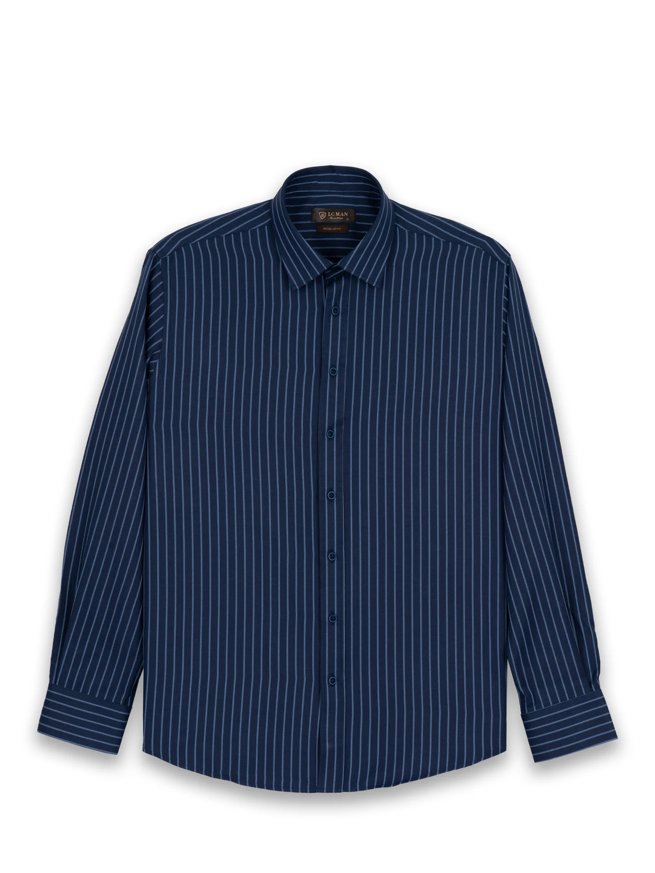 پیراهن آستین بلند سرممه ای راه راه ال سی من 15