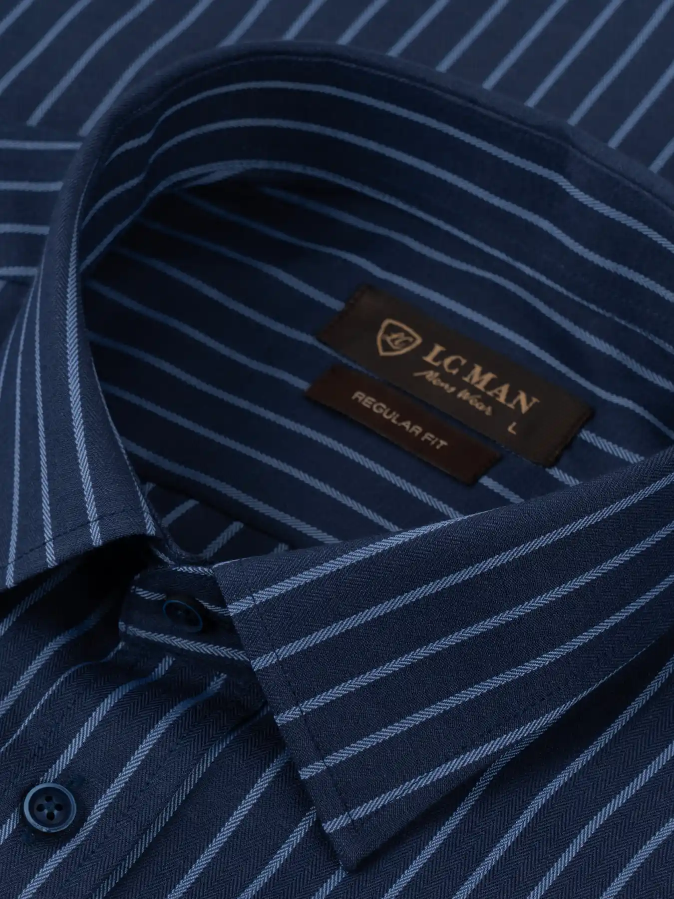 پیراهن آستین بلند سرممه ای راه راه ال سی من 15