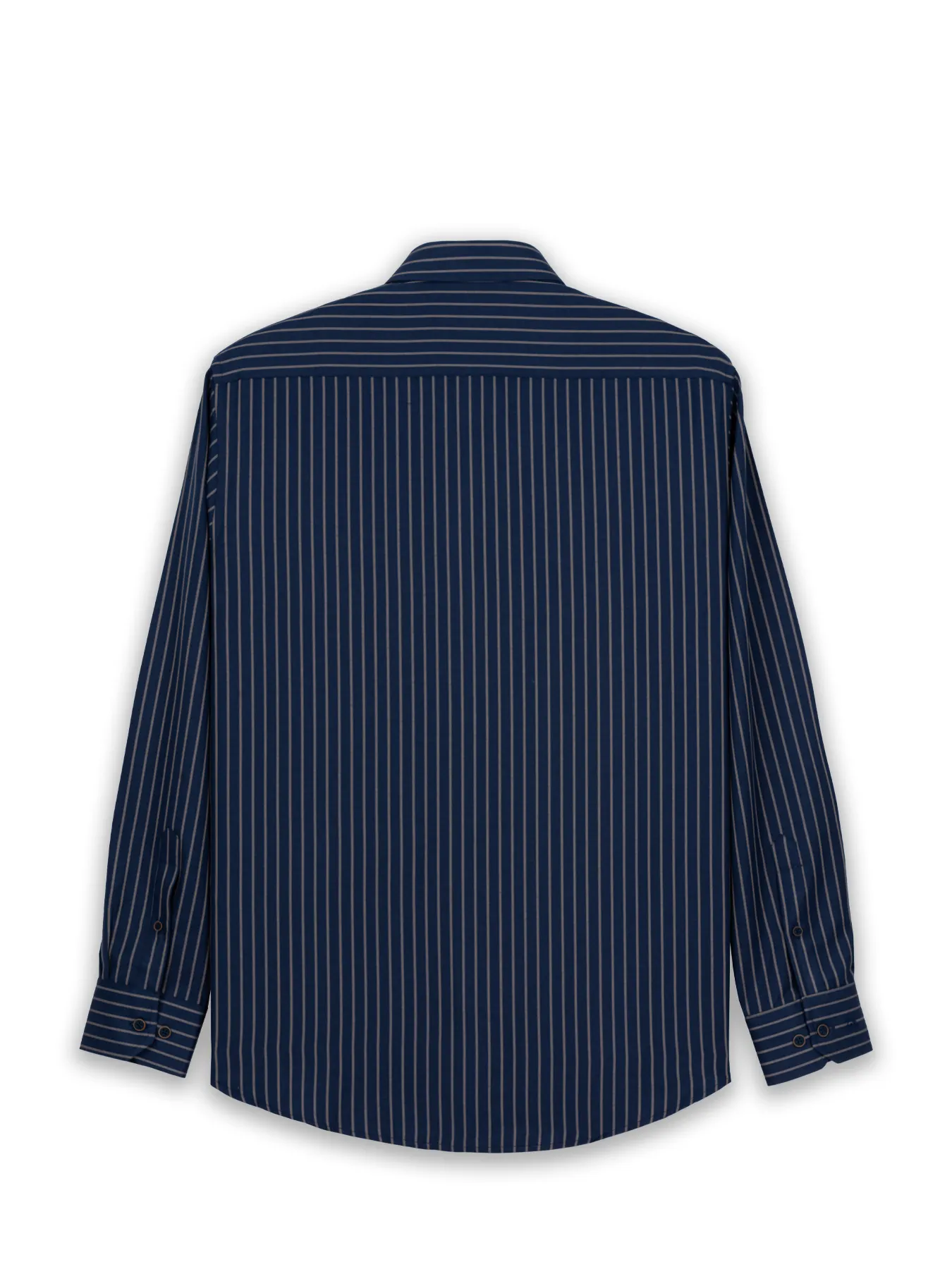 پیراهن آستین بلند سرمه ای راه راه ال سی من 56