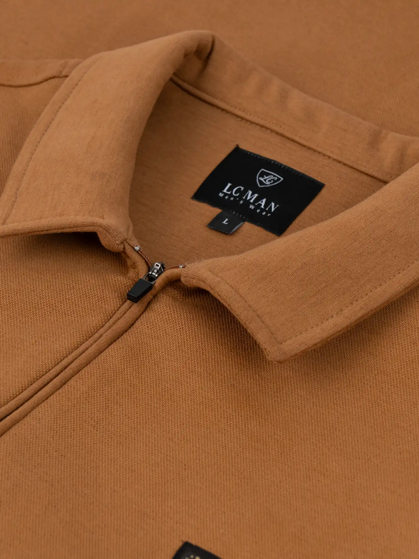 پلیور یقه شکاری قهوه ای روشن ال سی من 69