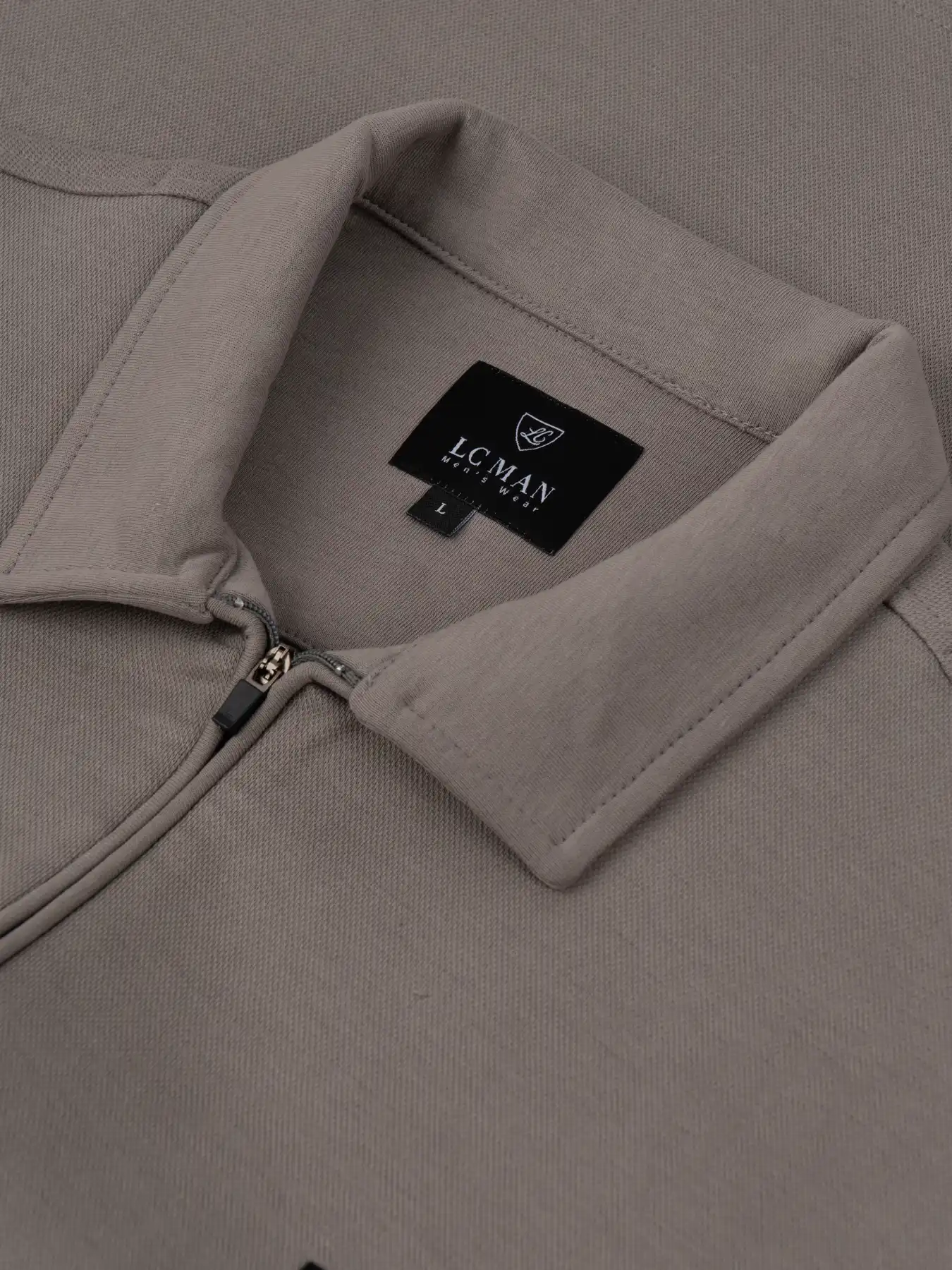 پلیور یقه شکاری طوسی ال سی من 69