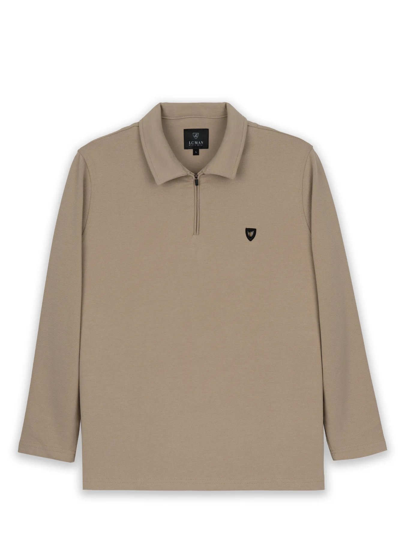 پلیور یقه شکاری کرم ال سی من 69