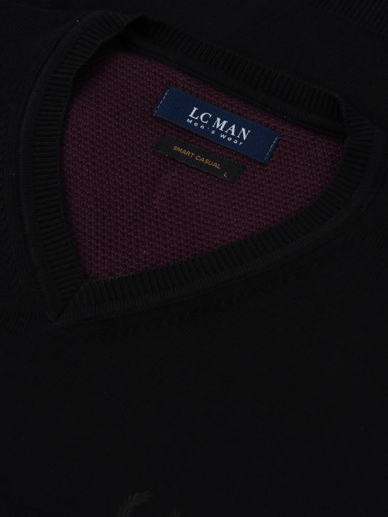 ژیله بافت یقه هفت ساده مشکی