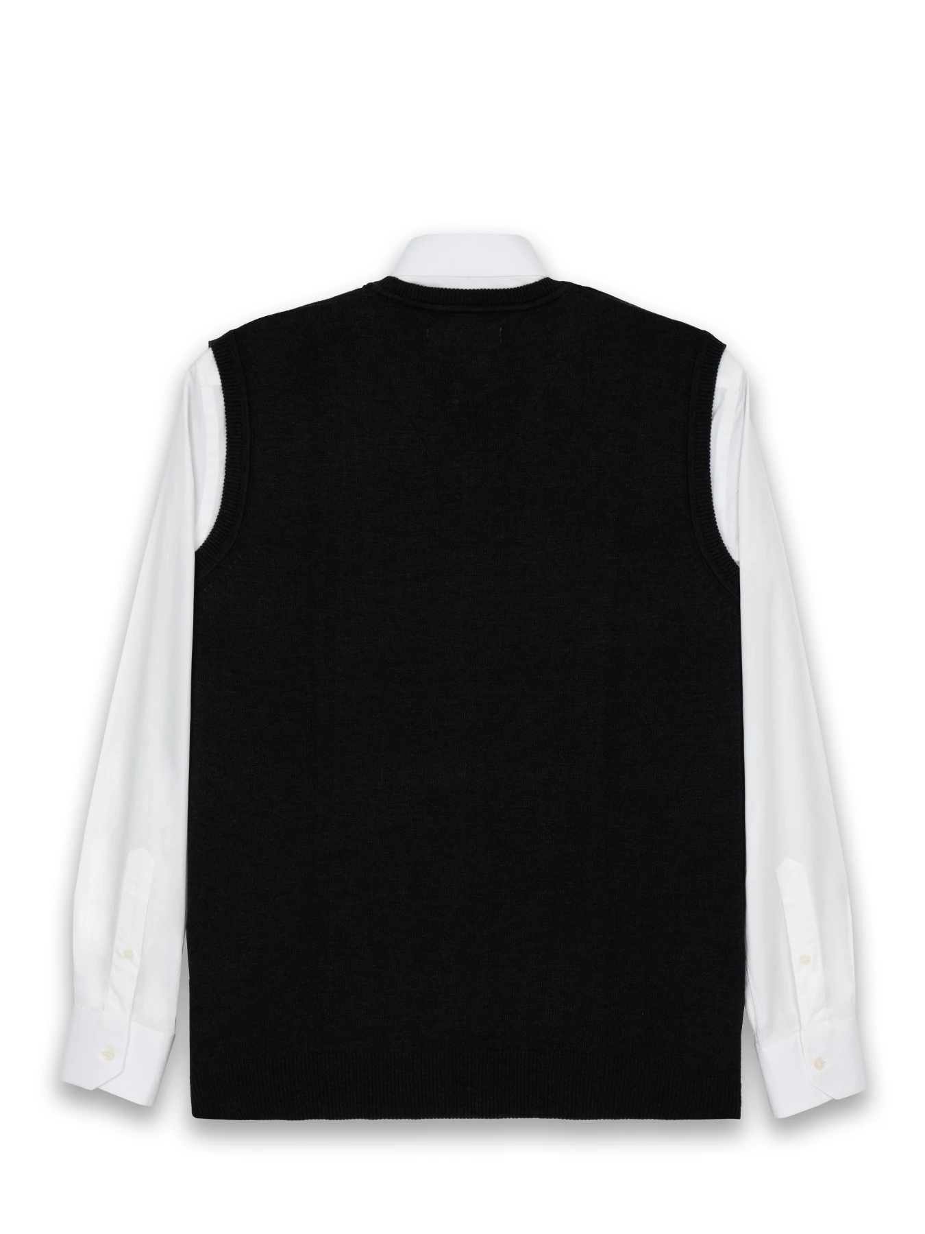 ژیله بافت یقه هفت ساده زغالی