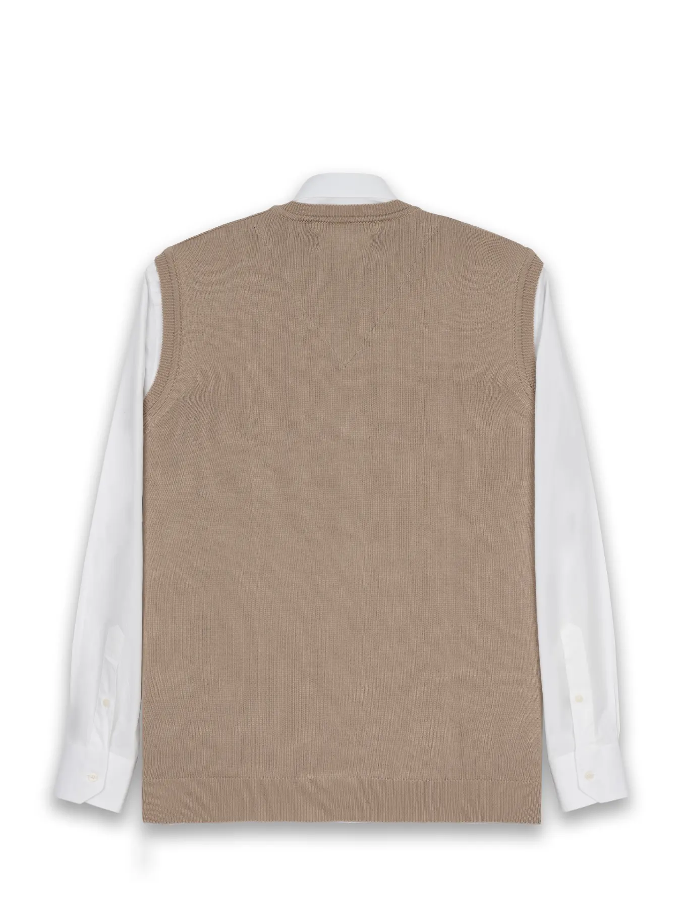 ژیله بافت یقه هفت ساده کرم