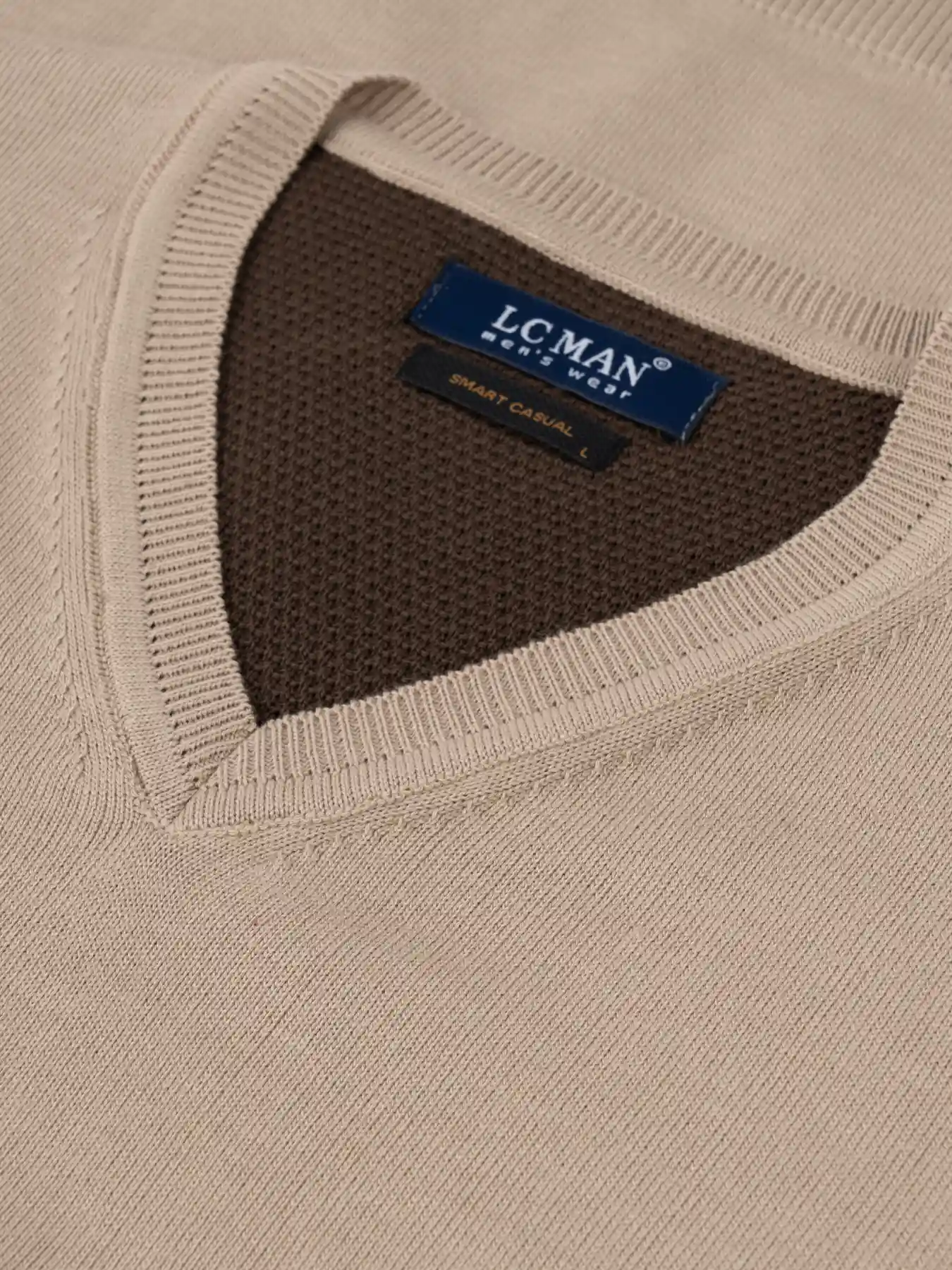 ژیله بافت یقه هفت ساده کرم