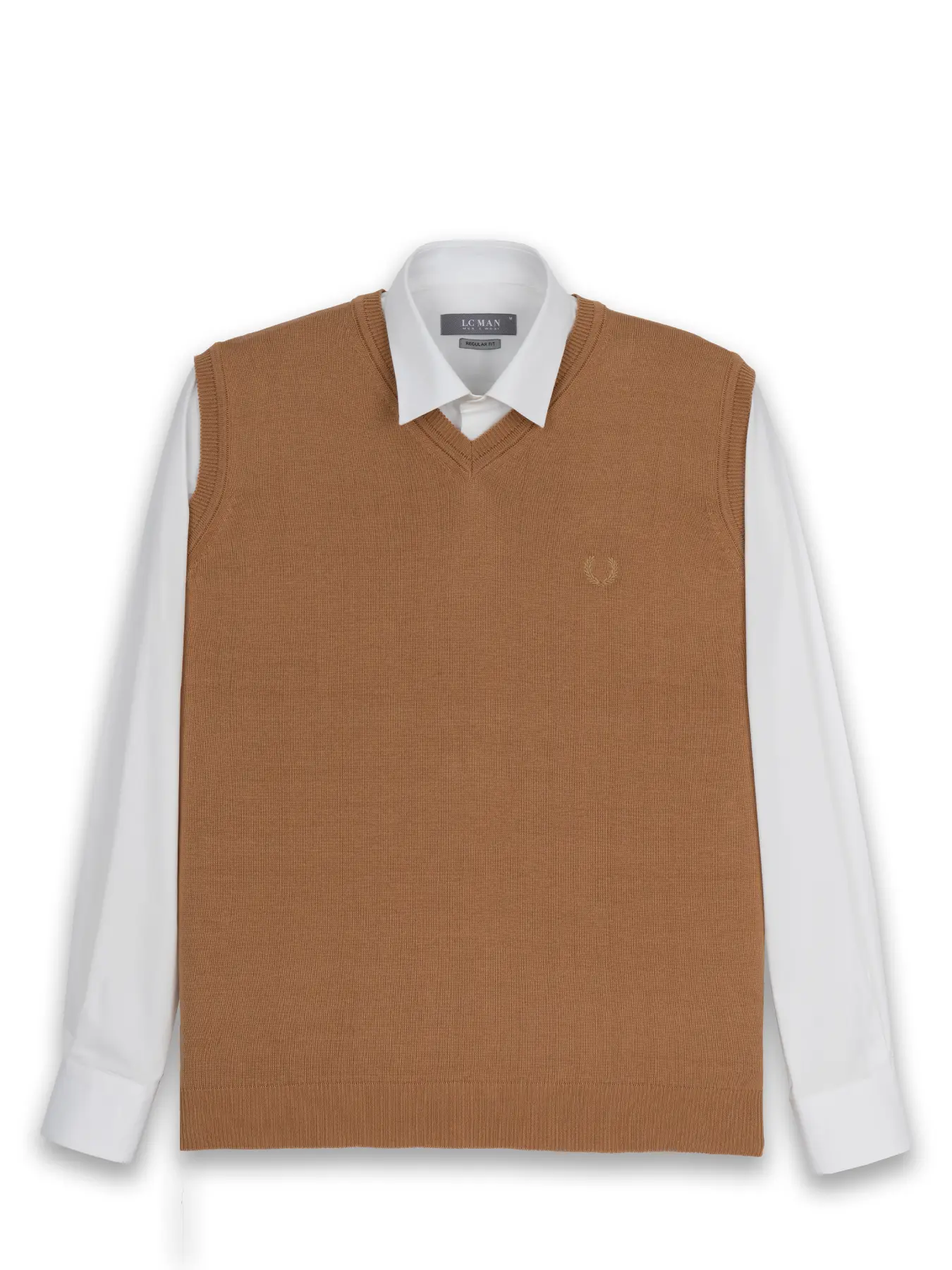 ژیله بافت یقه هفت ساده کرم 1