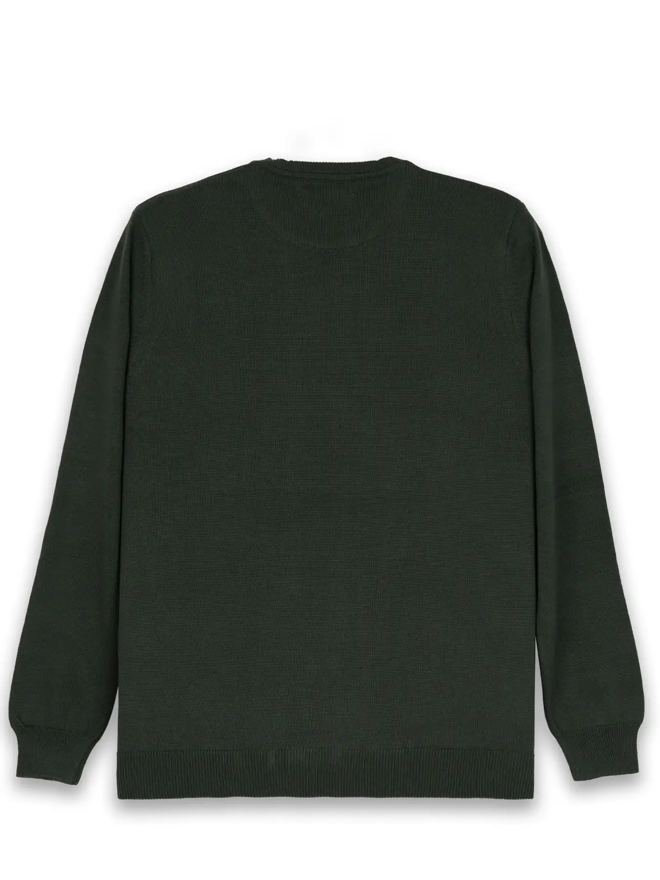 پلیور سبز یقه گرد ساده 