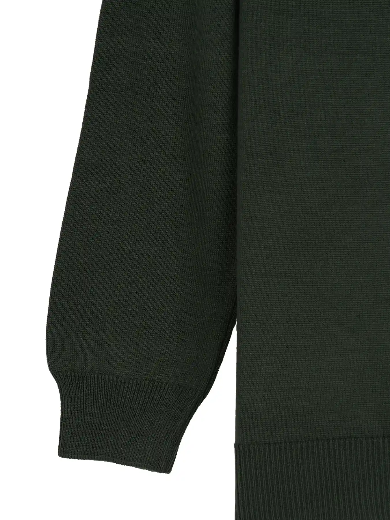 پلیور سبز یقه گرد ساده 