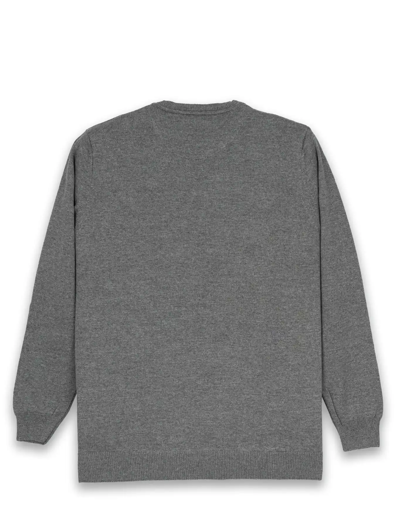 پلیور طوسی یقه گرد ساده