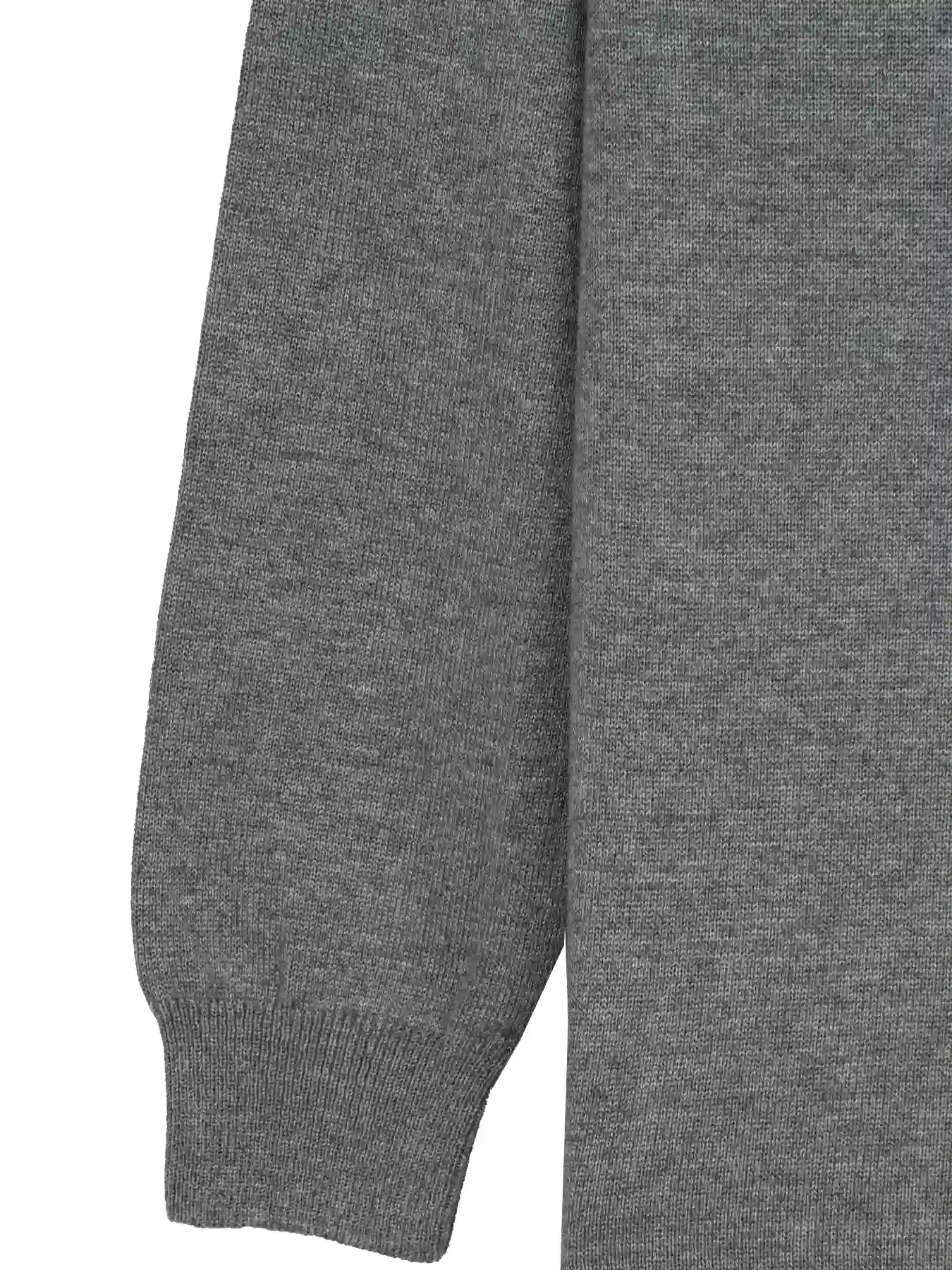 پلیور طوسی یقه گرد ساده