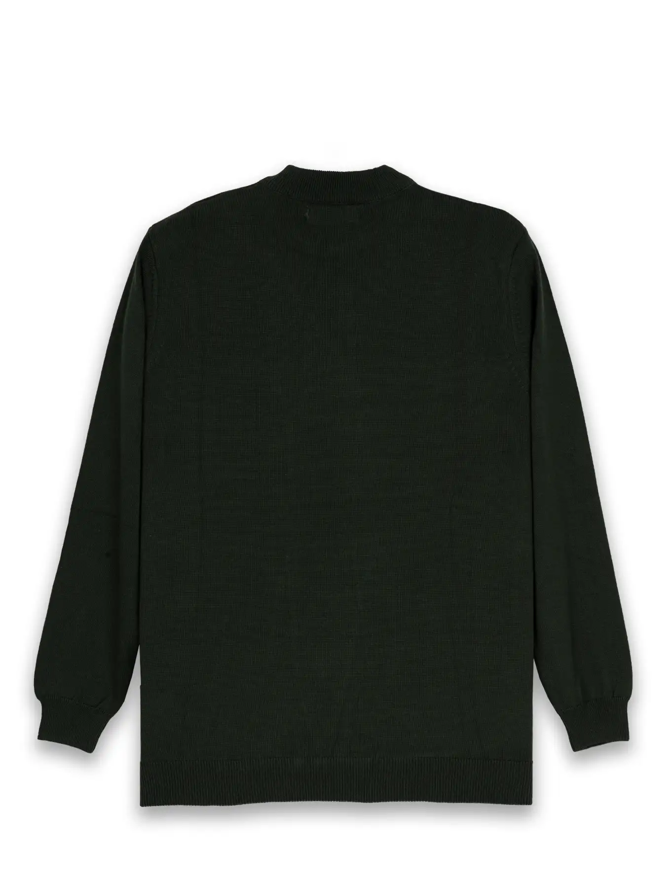 پلیور سبز تیره یقه پنج سانت ساده 