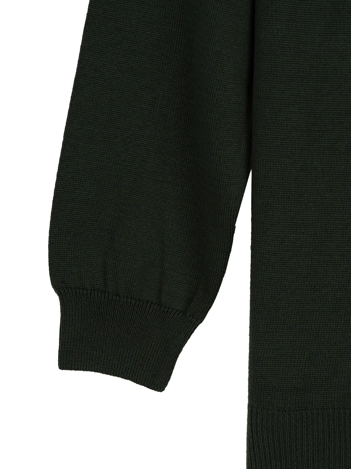 پلیور سبز تیره یقه پنج سانت ساده 