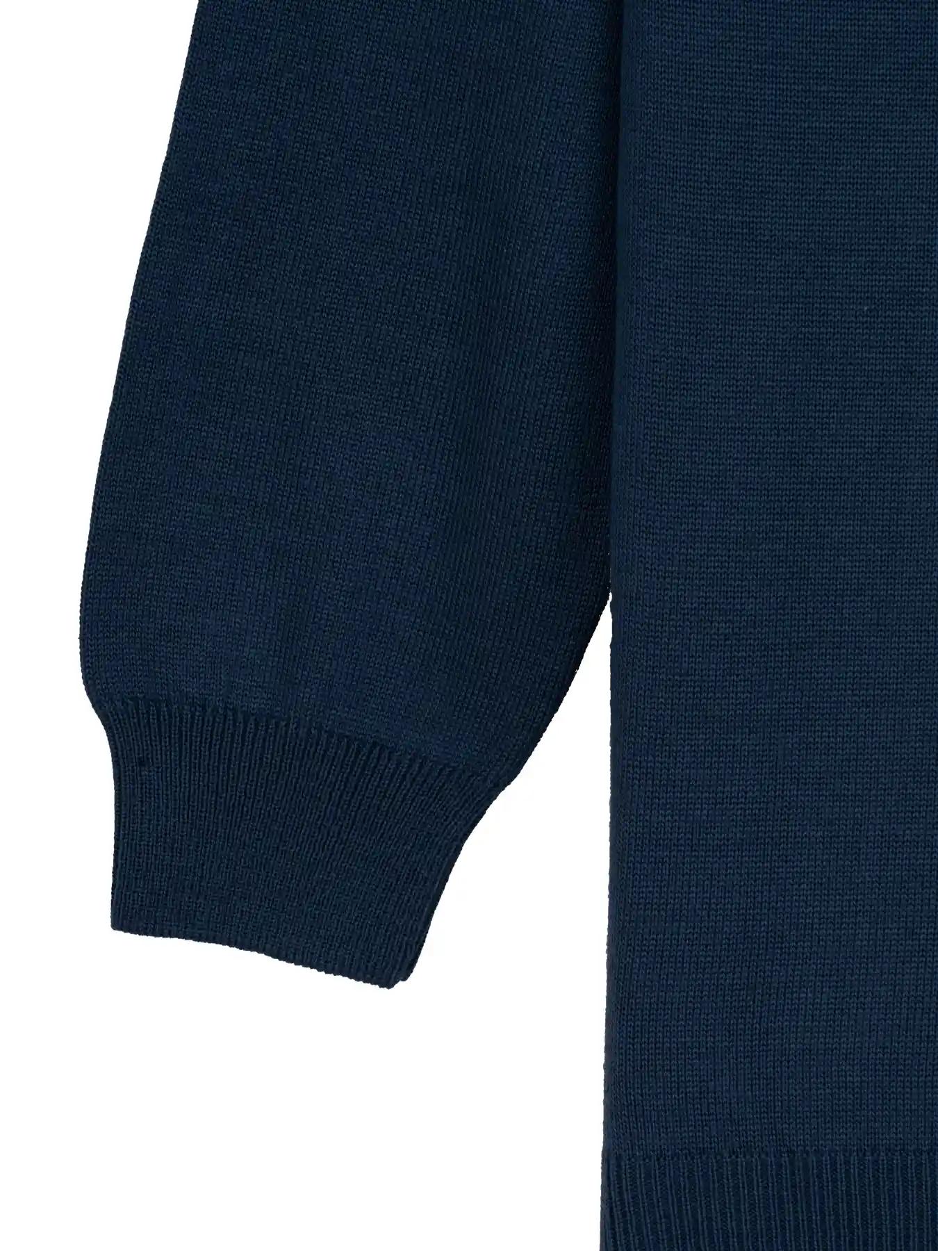 پلیور آبی تیره یقه پنج سانت ساده 