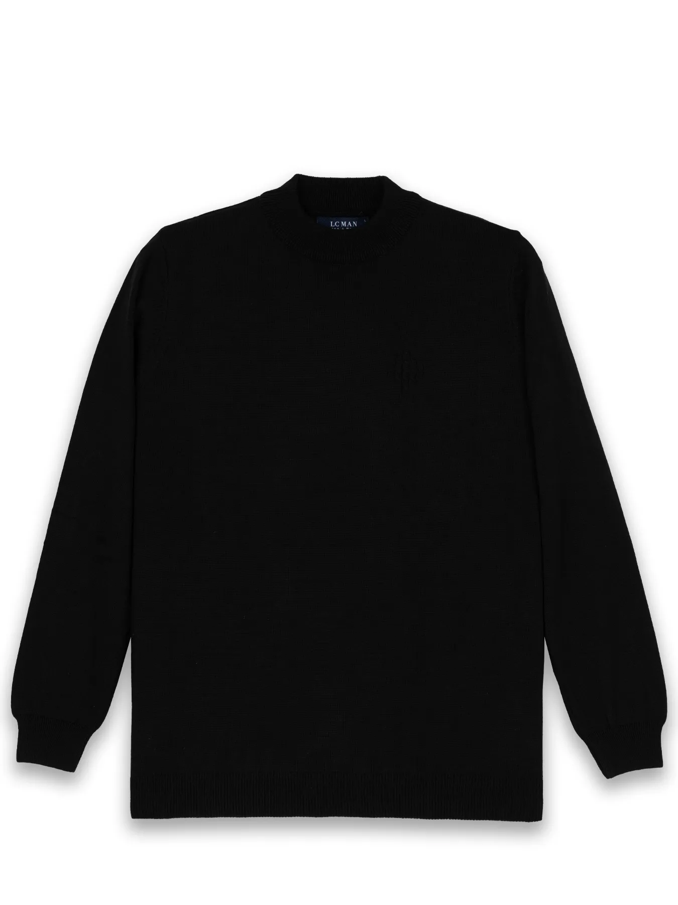 پلیور مشکی یقه پنج سانت ساده 